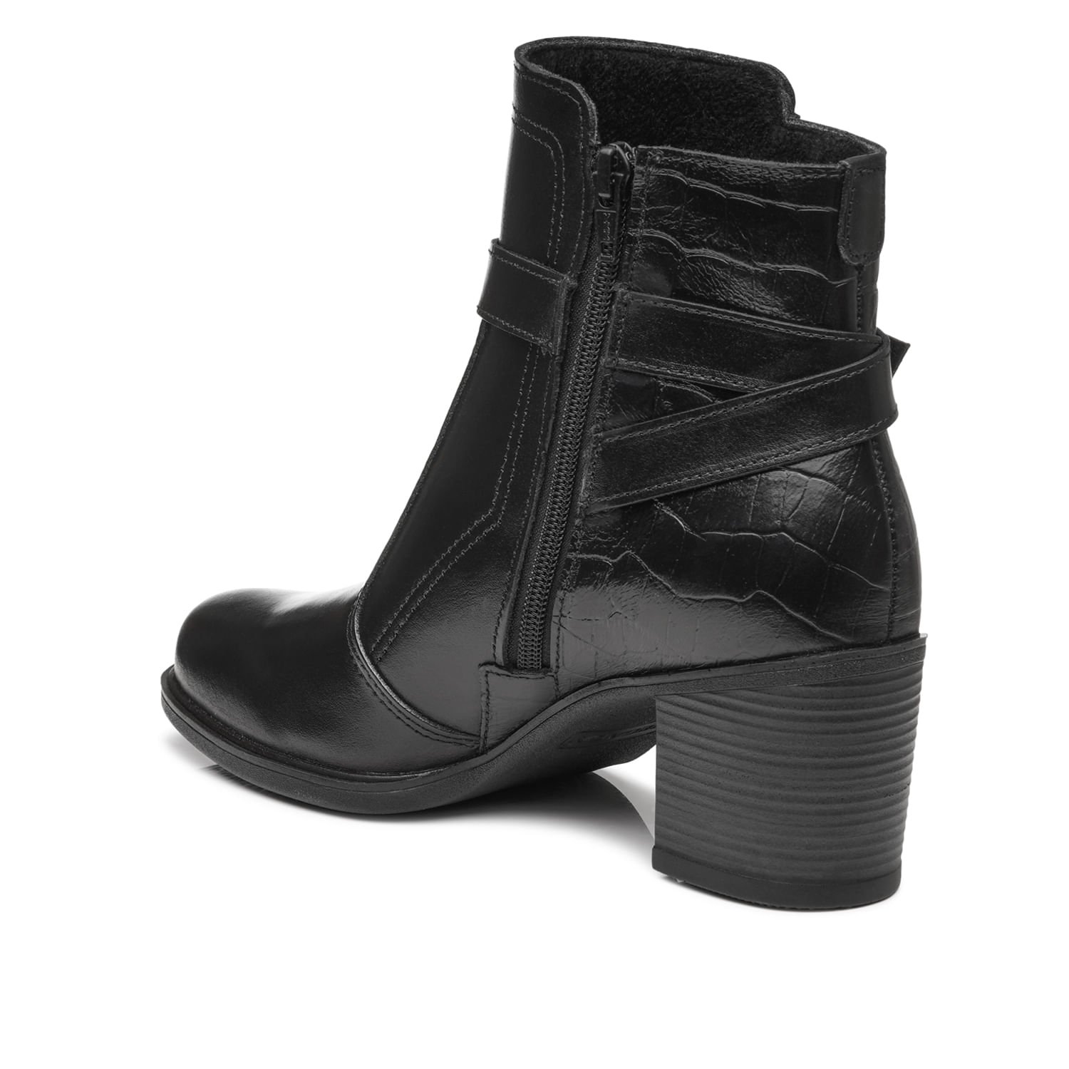 Bota Pegada Feminina em Couro Preto 280401-03 Preto 3