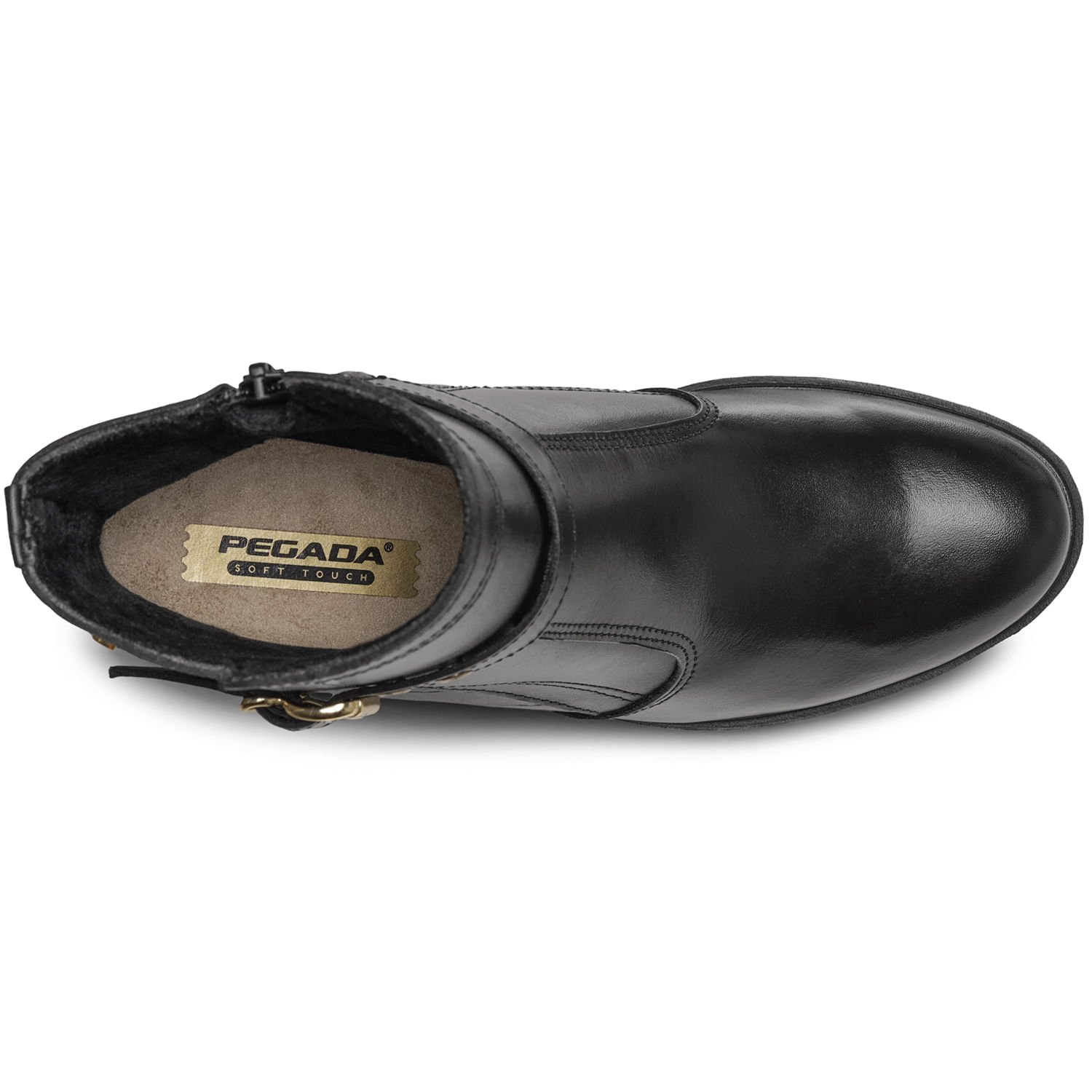 Bota Pegada Feminina em Couro Preto 280401-03 Preto 5