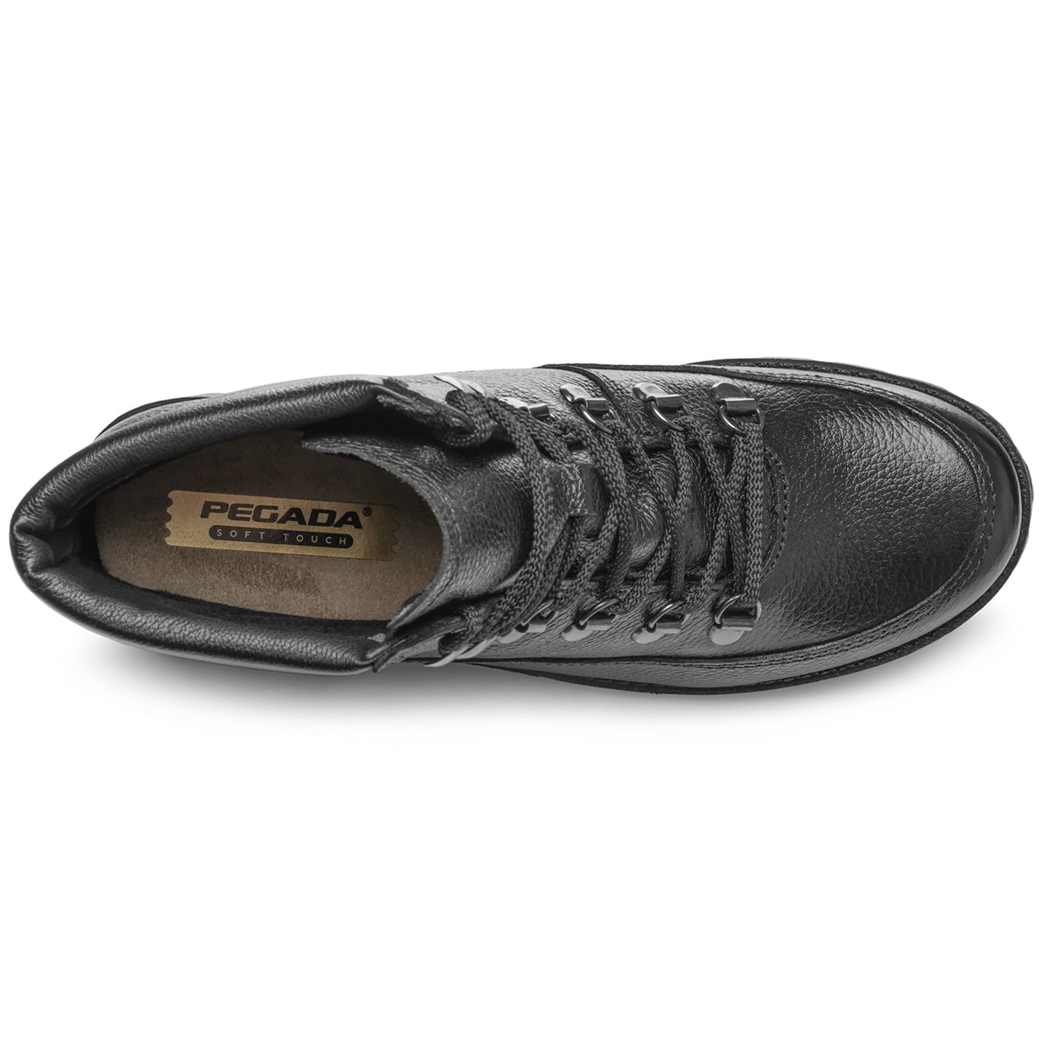 Coturno Pegada Feminino em Couro Preto 281418-05 Preto 5