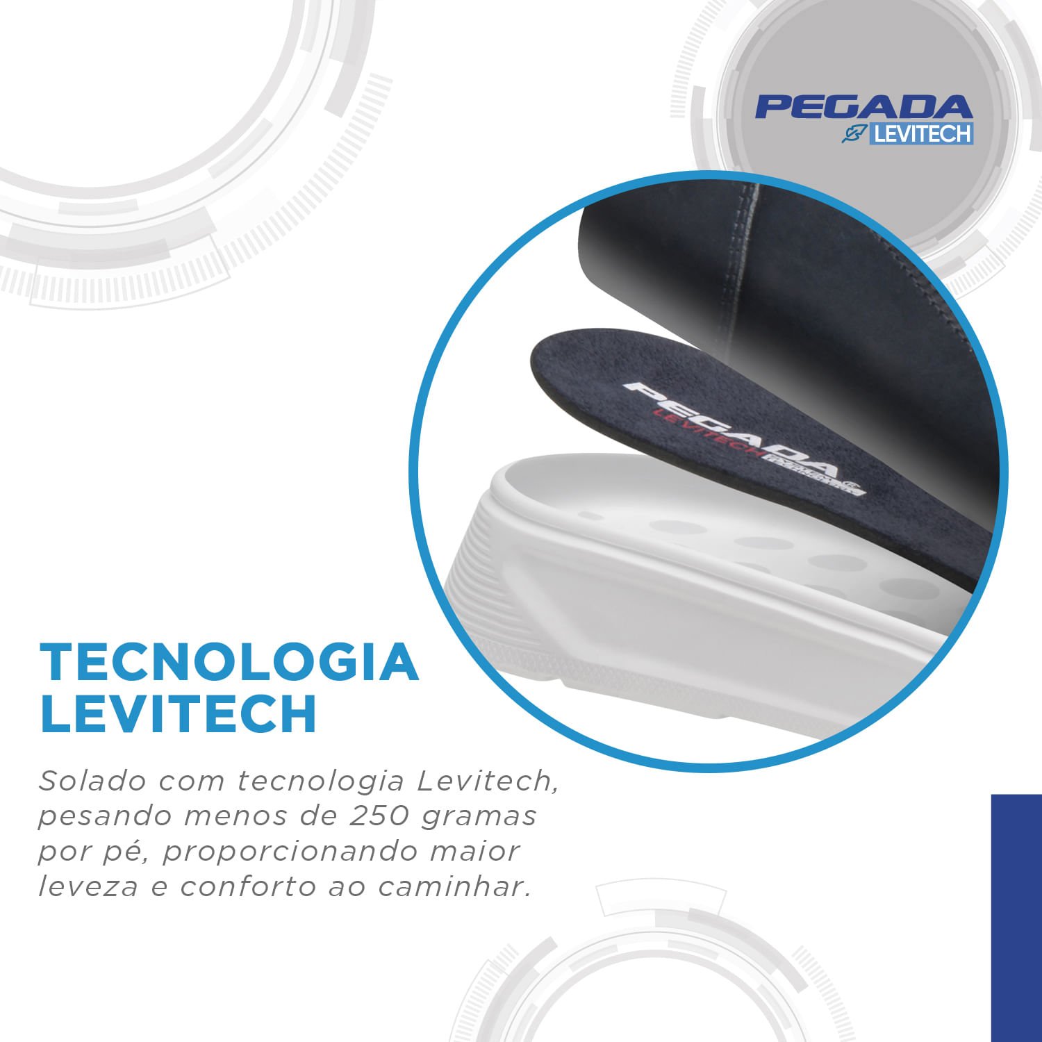 Tênis Casual Pegada Masculino em Couro Preto 110933-03 Preto 5