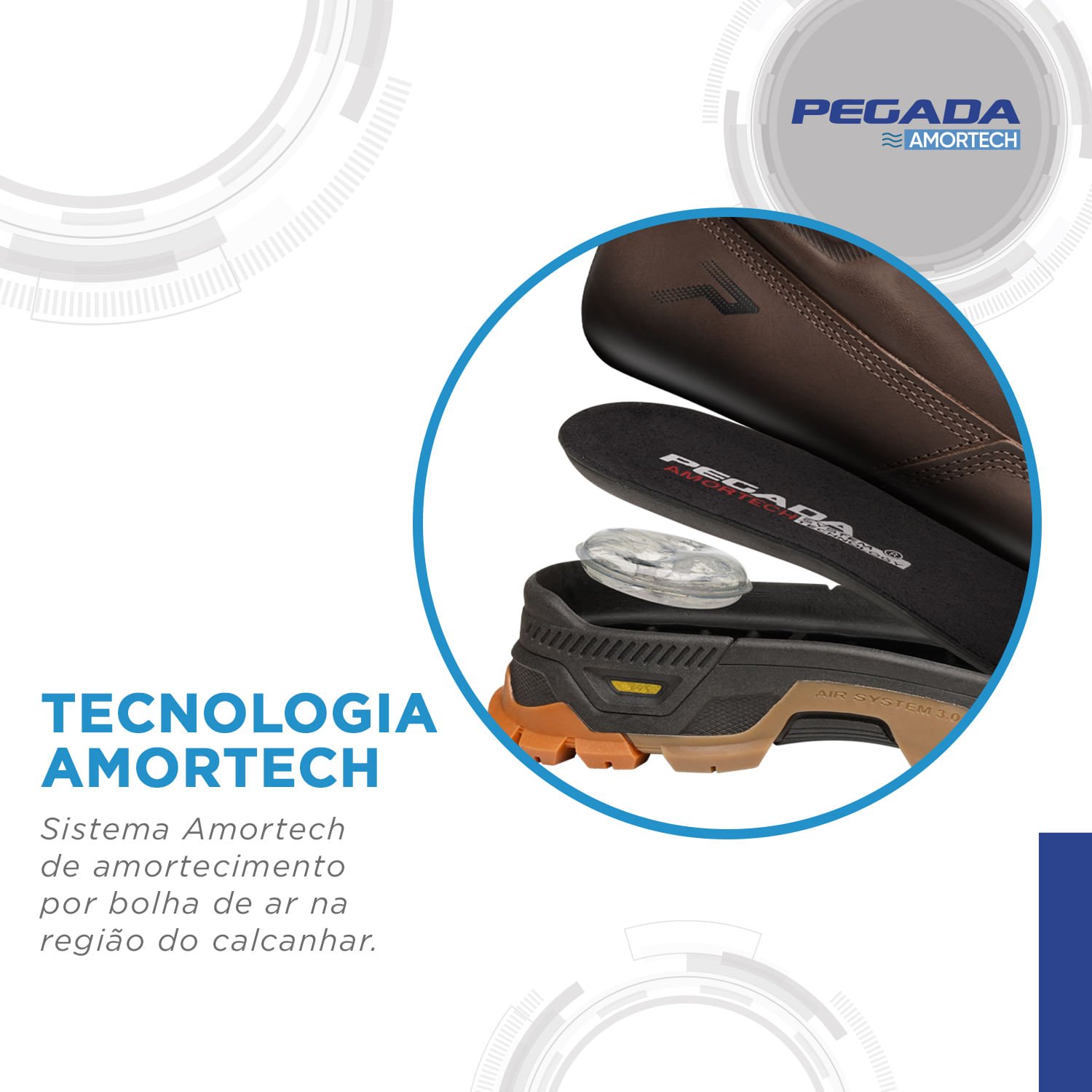 Bota Trekking Pegada Masculina em Couro Preto 150504-02 Preto 4