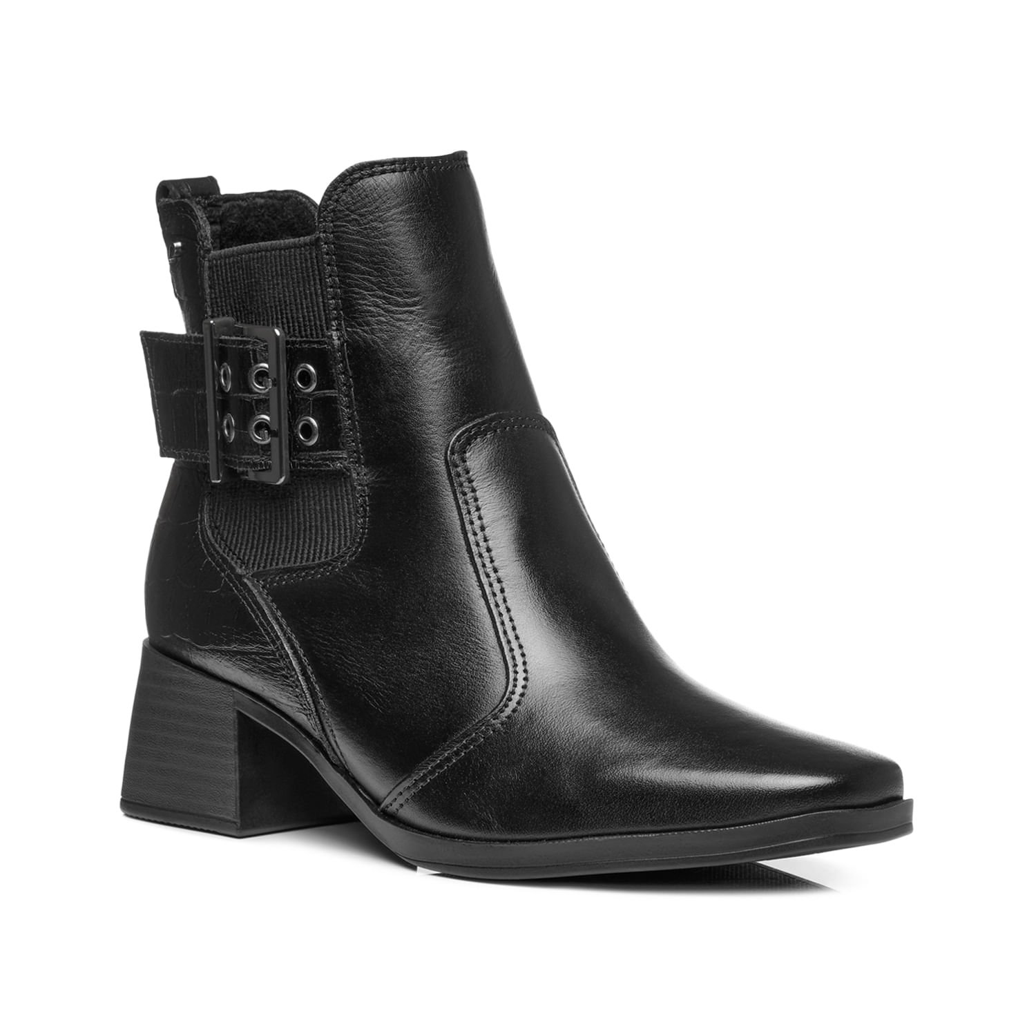 Bota Pegada Feminina em Couro Preto 282351-05 Preto 2