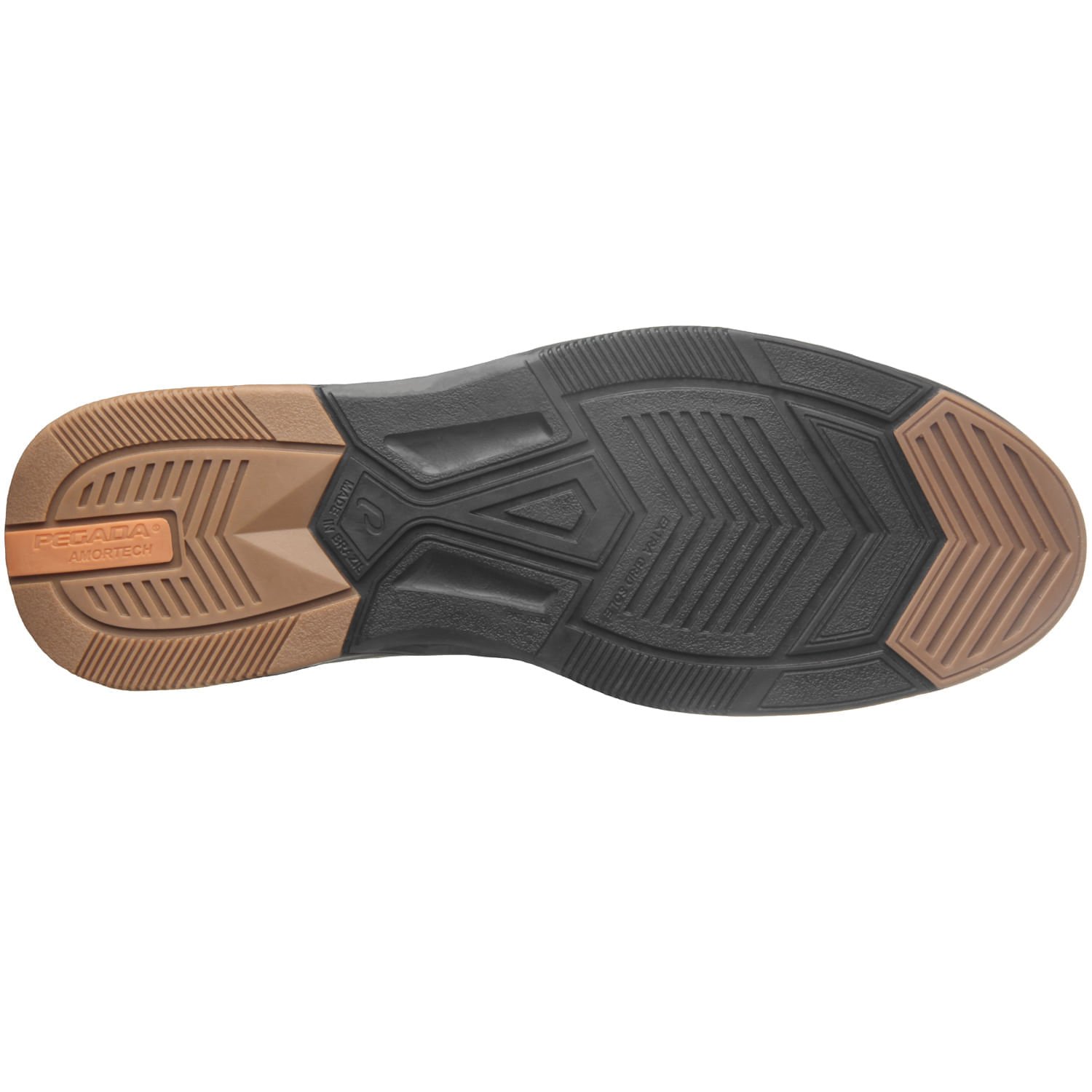 Sapatênis Pegada Masculino em Couro Preto 110605-04 Preto 6