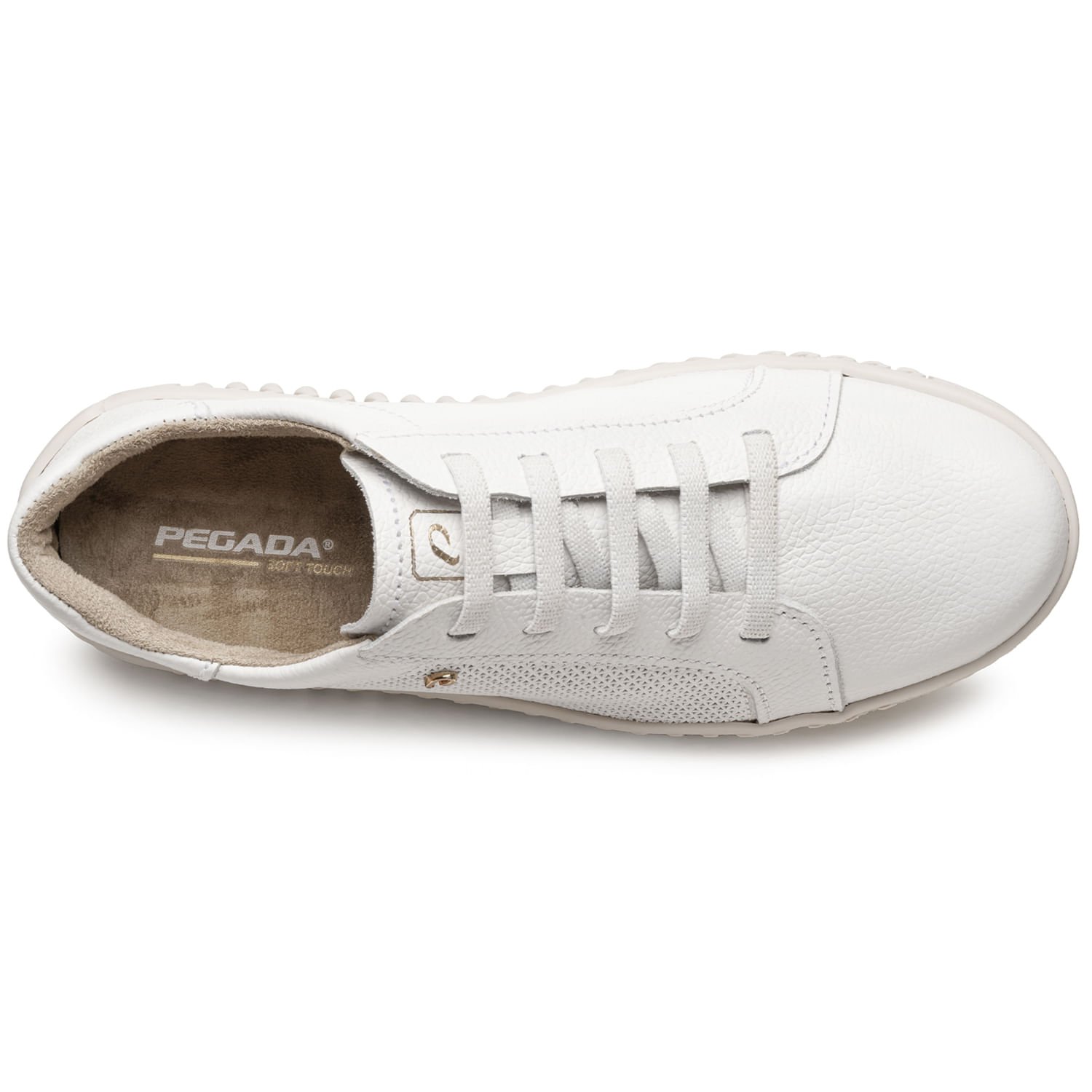 Tênis Pegada Feminino em Couro Branco 210518-01 Branco 5