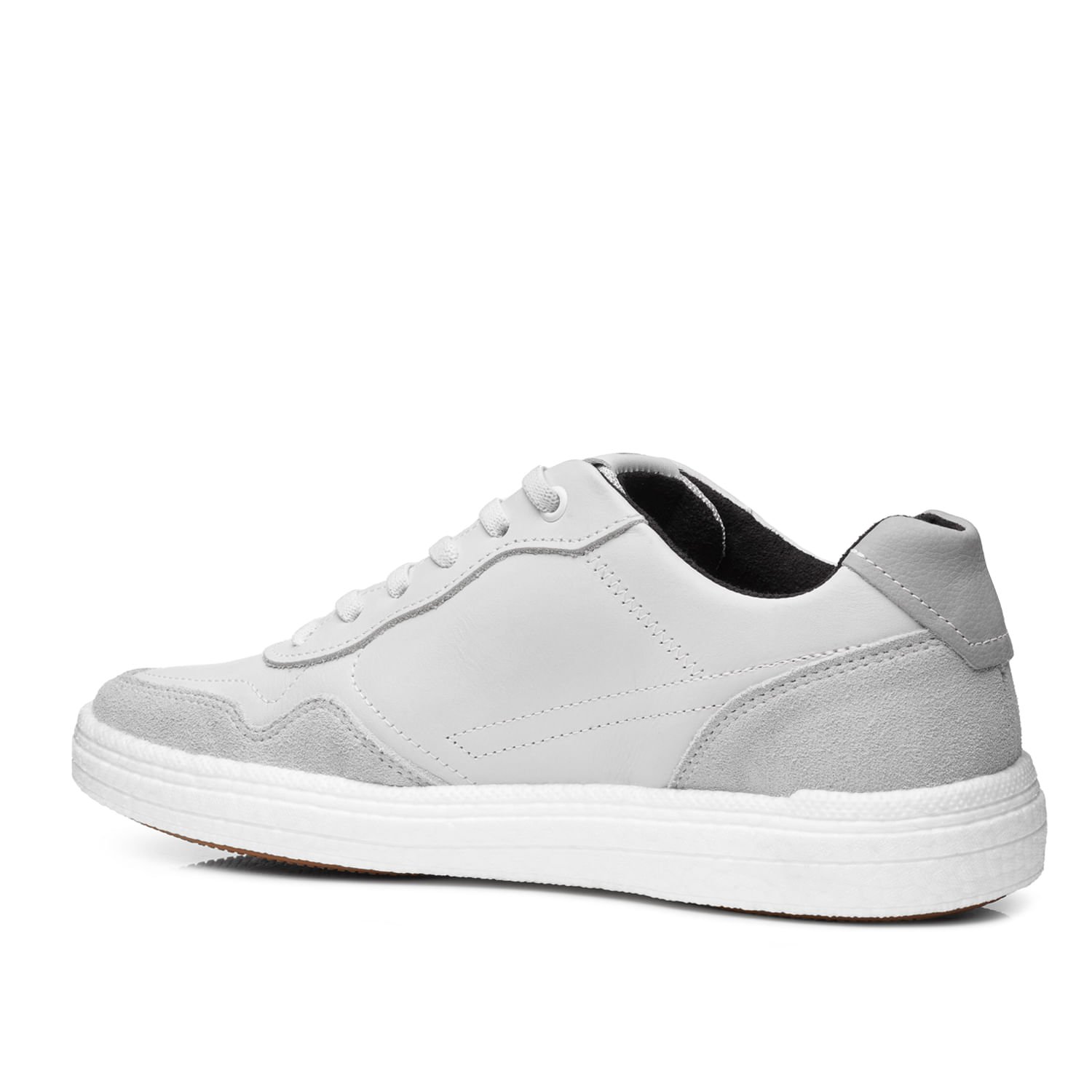 Tênis Casual Pegada Masculino em Couro Giz 112003-04 Giz 3