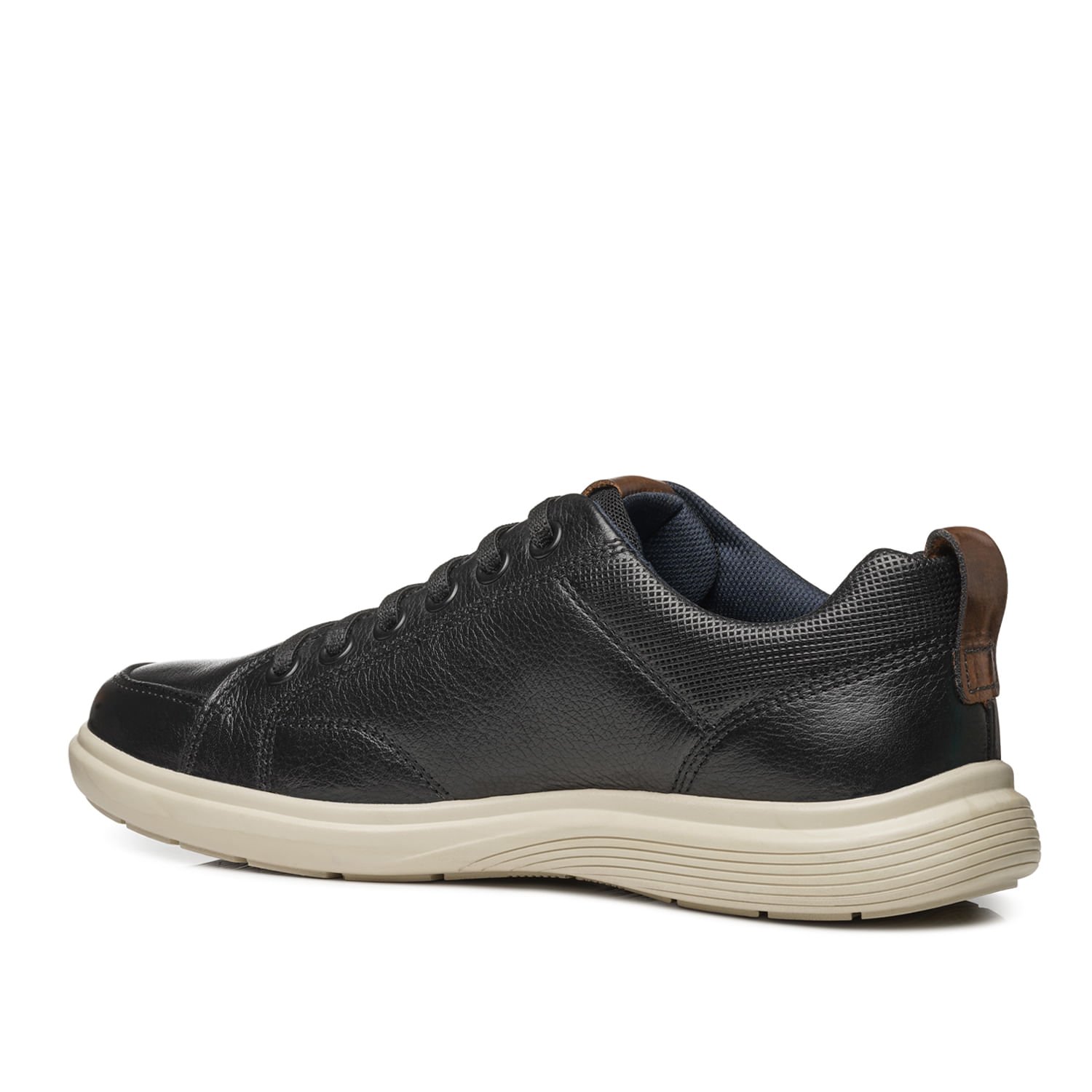 Sapatênis Pegada Masculino em Couro Preto 112201-04 Preto 4