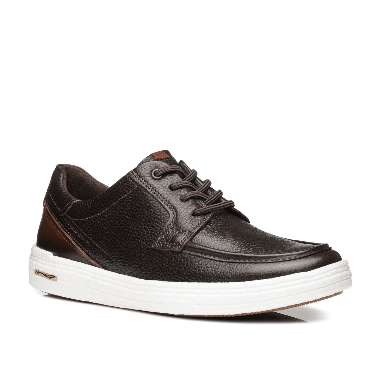 Tênis Casual Pegada Masculino em Couro Café 112002-03 Marrom 3