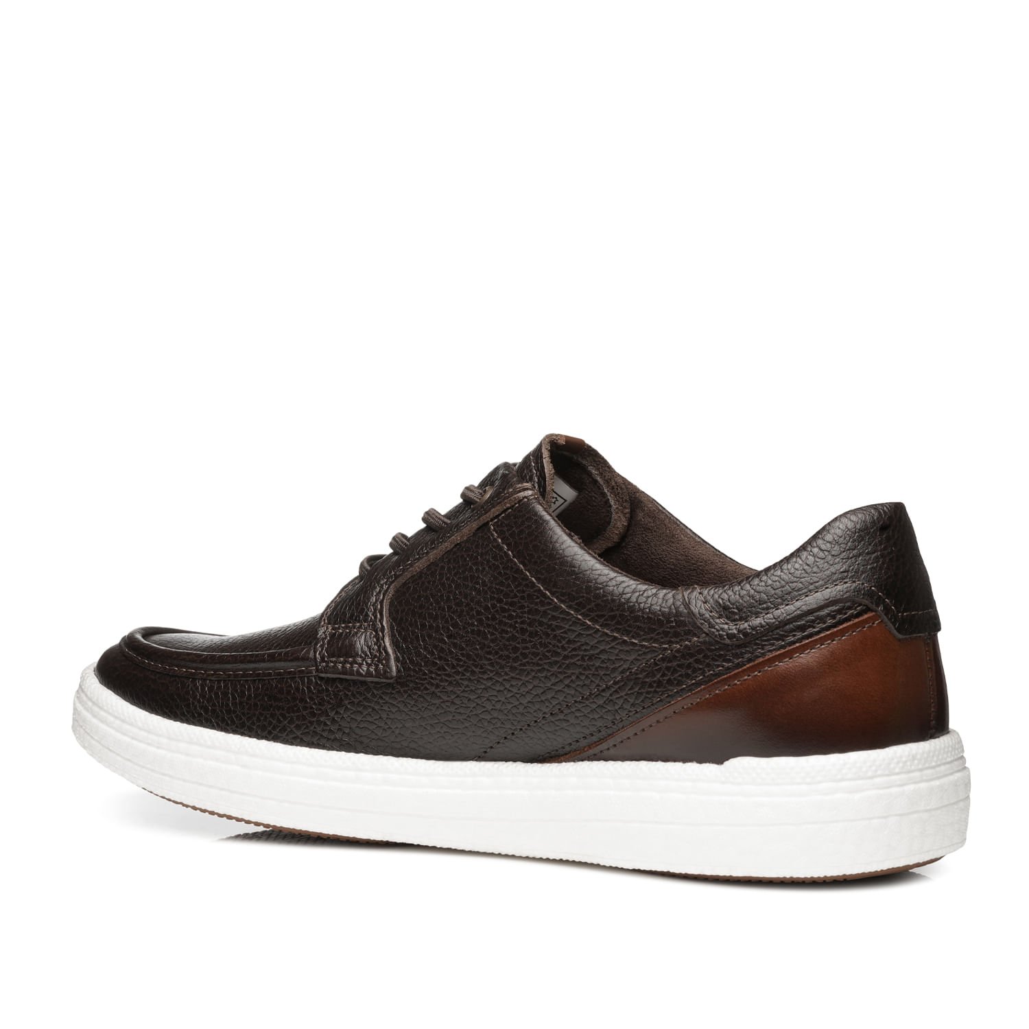 Tênis Casual Pegada Masculino em Couro Café 112002-03 Marrom 4
