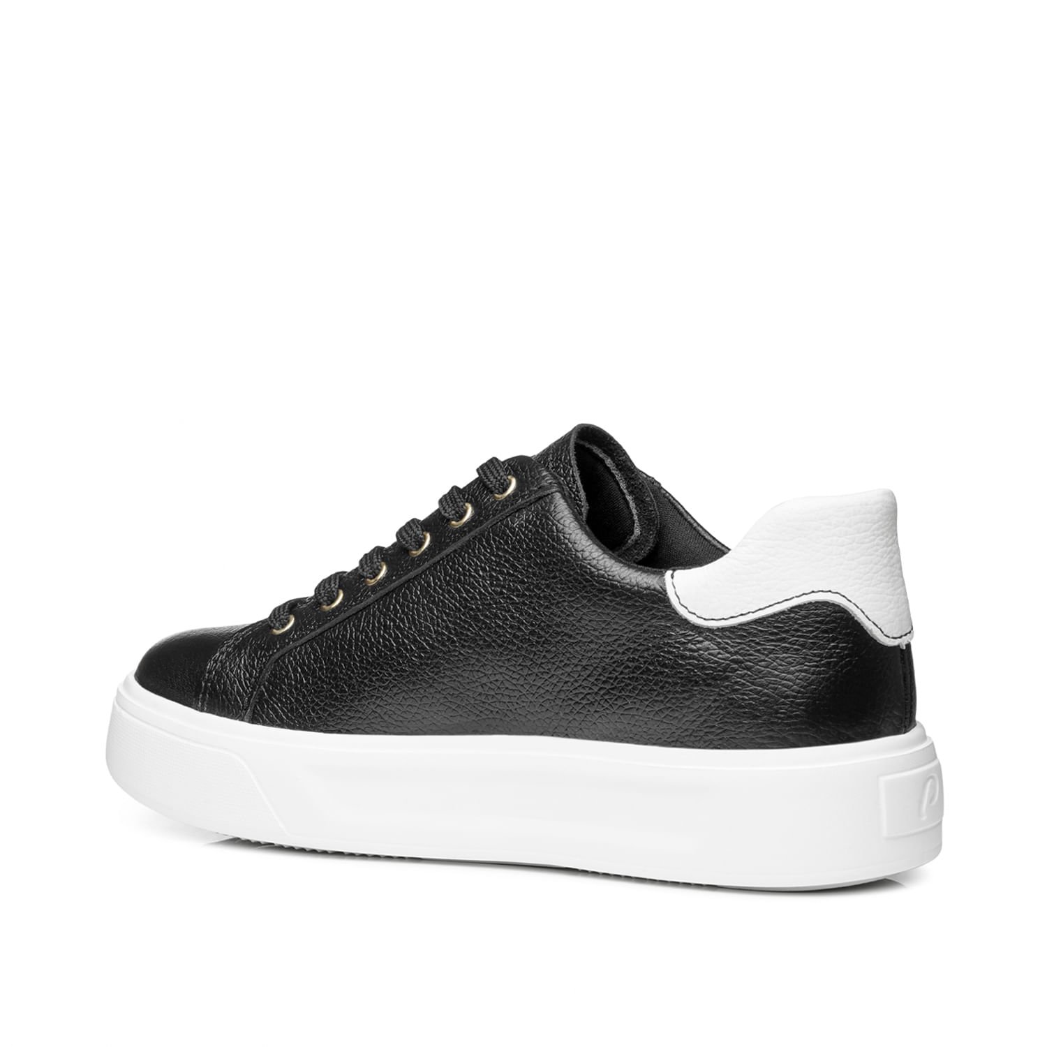 Tênis Pegada Feminino em Couro Preto 211216-04 Preto 3