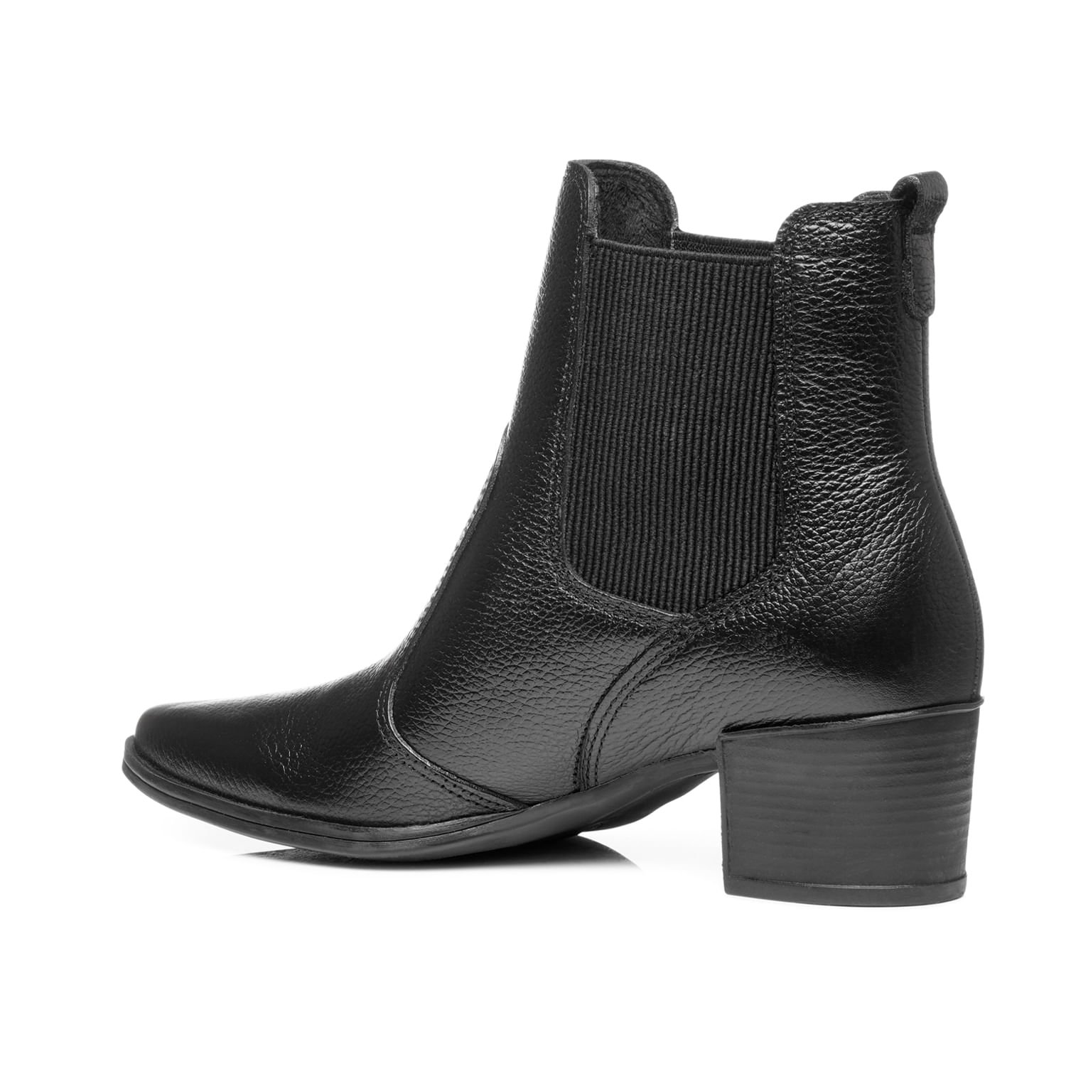 Bota Pegada Feminina em Couro Preto 280511-04 Preto 3