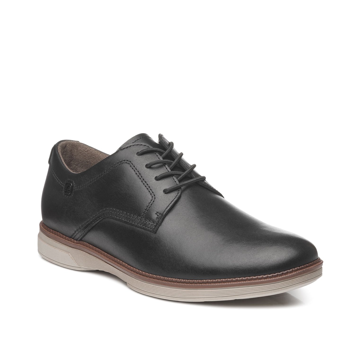 Sapato Casual Pegada Masculino em Couro Preto 126701-01 Preto 2