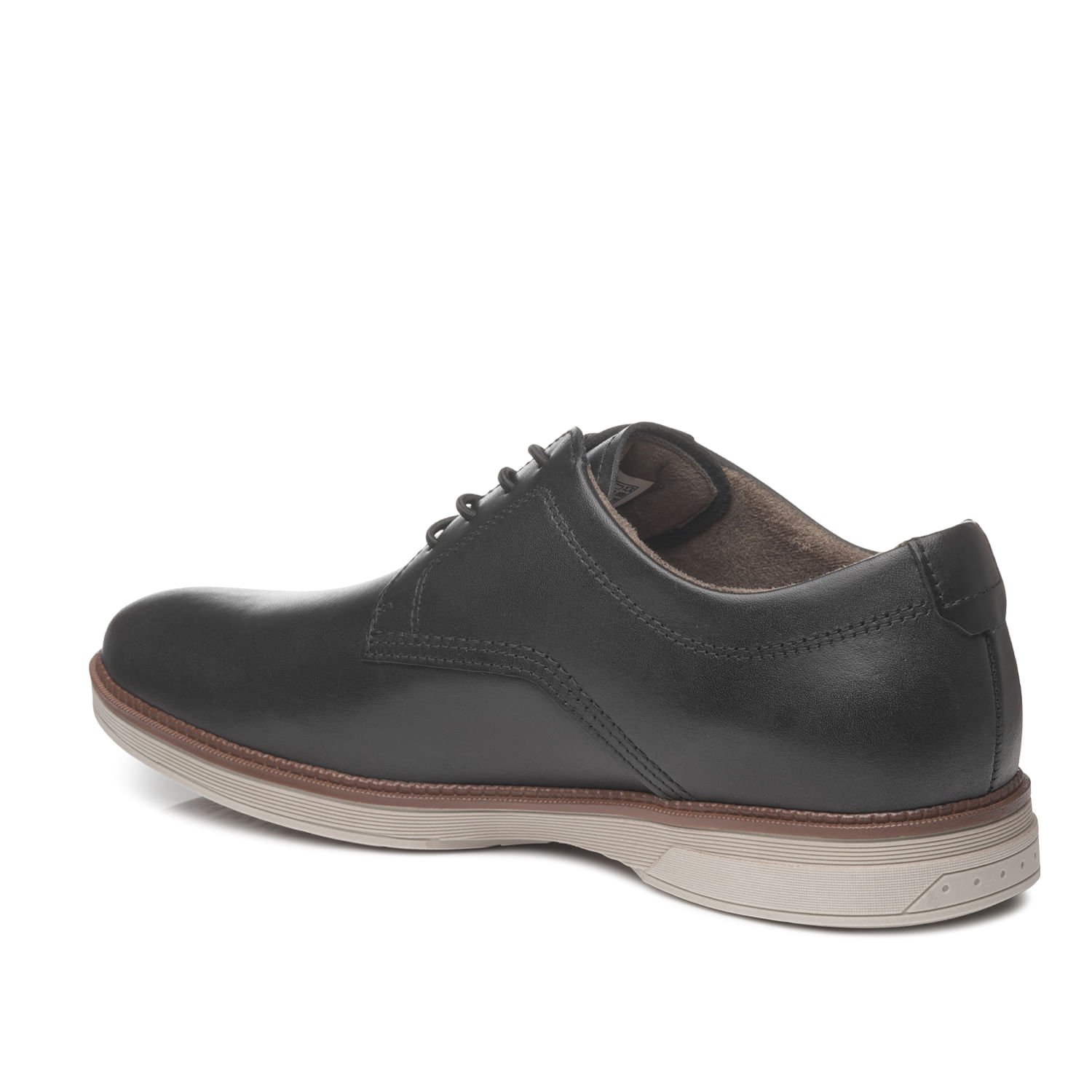 Sapato Casual Pegada Masculino em Couro Preto 126701-01 Preto 3