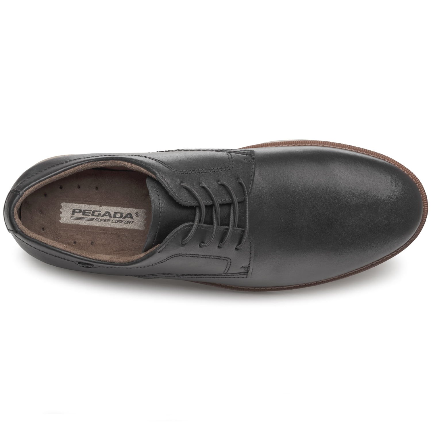 Sapato Casual Pegada Masculino em Couro Preto 126701-01 Preto 5