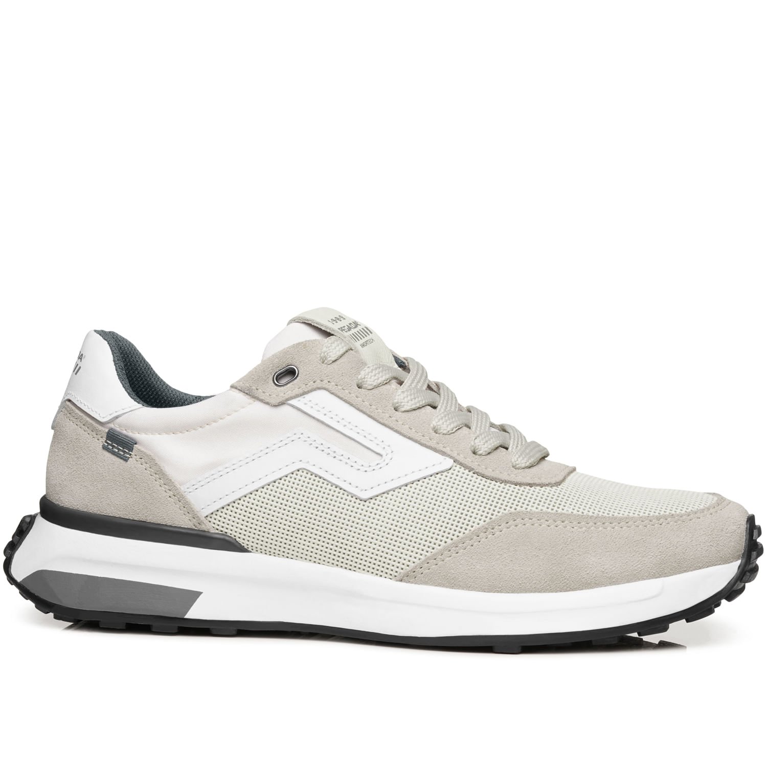 Tênis Casual Pegada Masculino em Couro Milk 110752-03