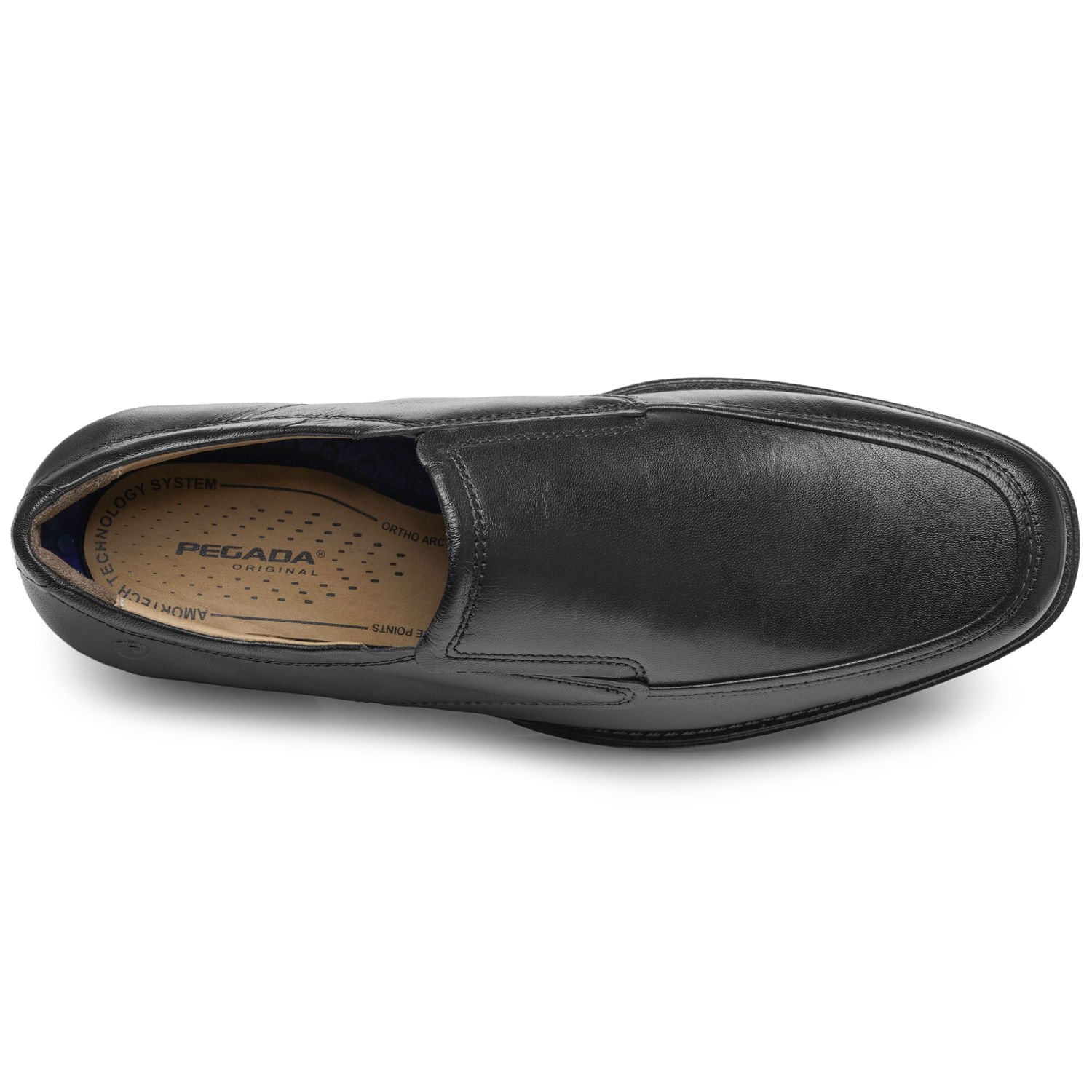 Sapato Social Pegada Masculino em Couro Preto 123464-01 Preto 6