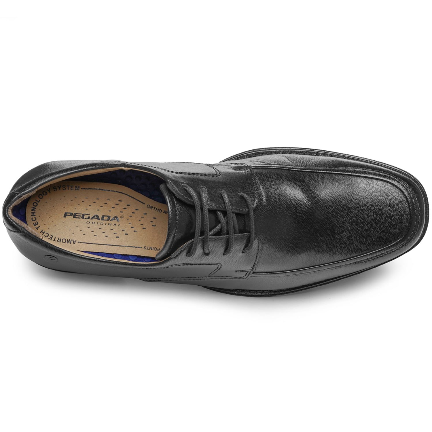 Sapato Social Pegada Masculino em Couro Preto 123465-01 Preto 6