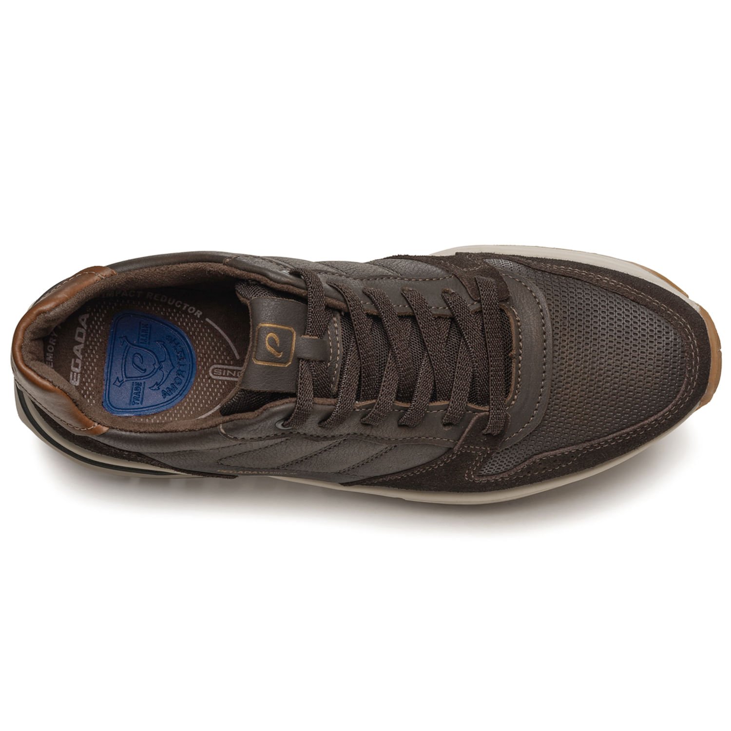 Sapatênis Pegada Masculino em Couro Coffe 112103-06 Coffe 6