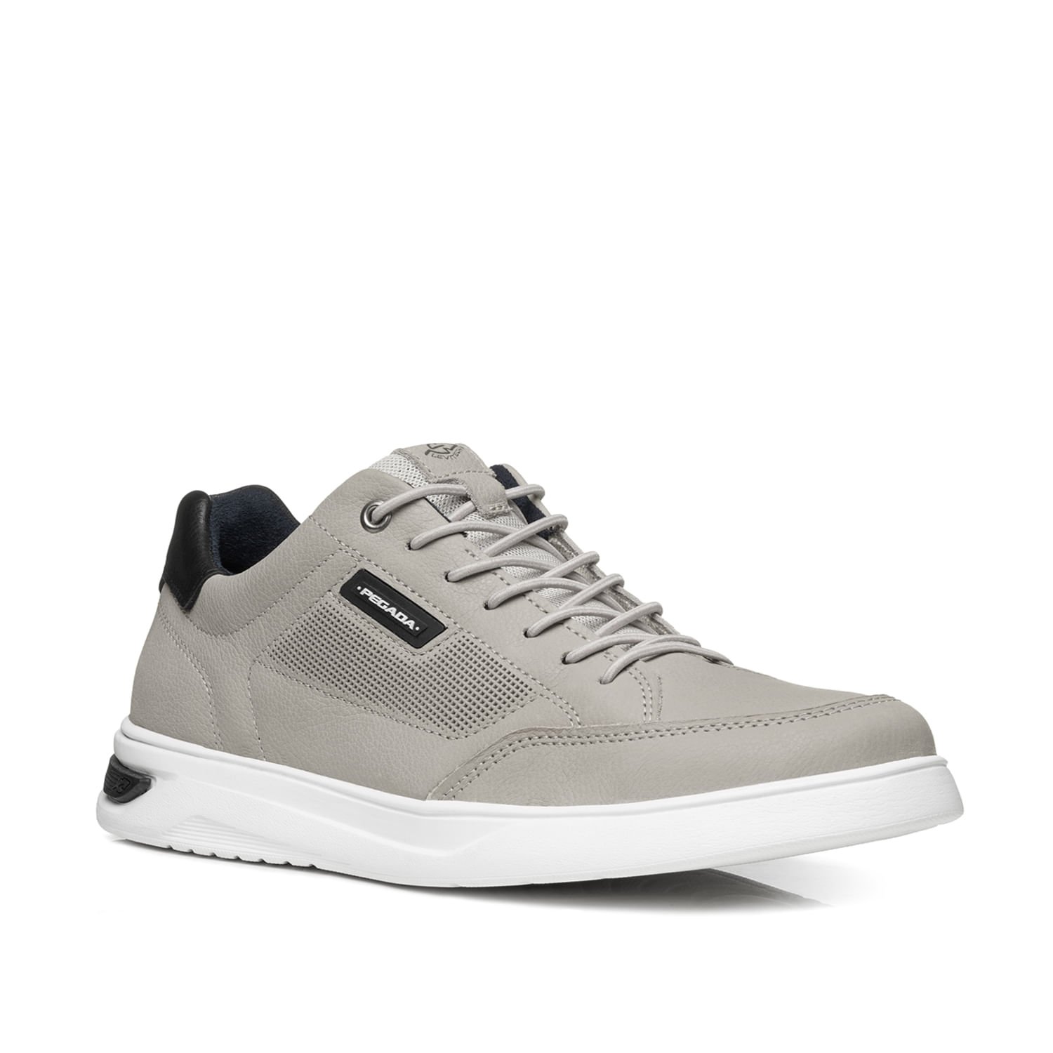 Tênis Casual Pegada Masculino em Couro Silver 112403-08 Silver 3