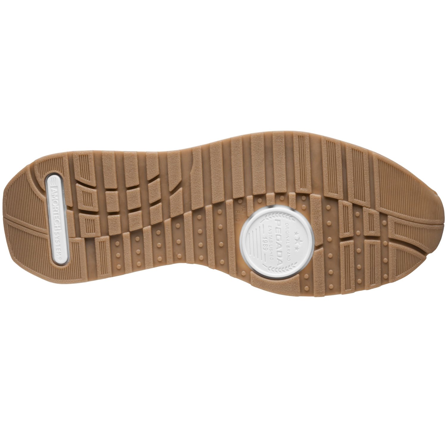 Sapatênis Pegada Masculino em Couro Branco 112103-01 Branco/Cinza/Azul 6