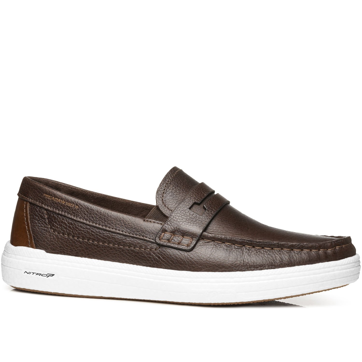 Mocassim Pegada Masculino em Couro Coffe 142102-03