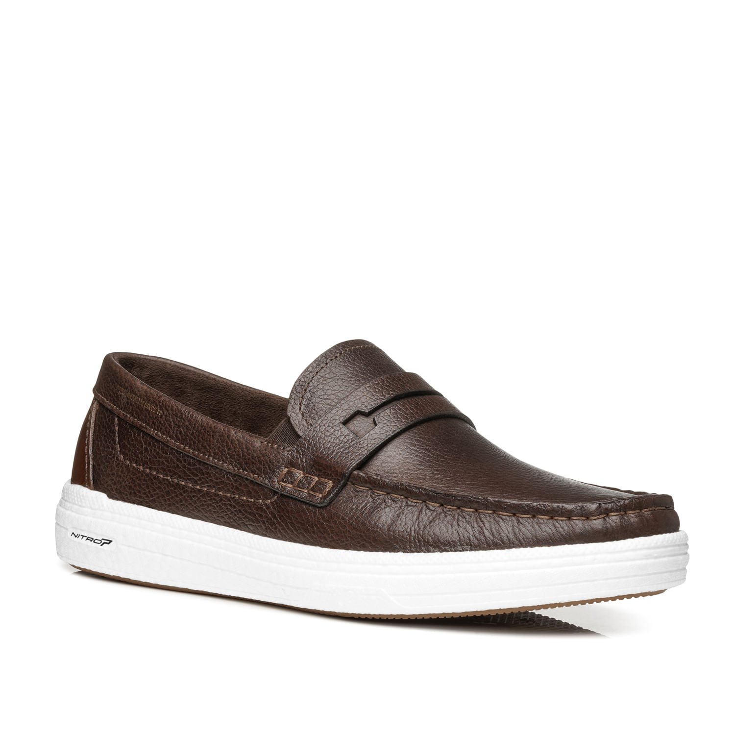 Mocassim Pegada Masculino em Couro Coffe 142102-03 Coffe 3