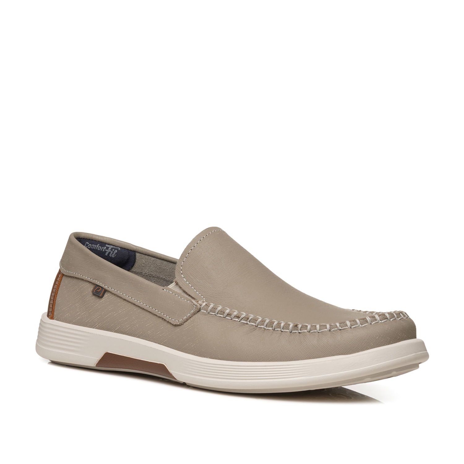 Mocassim Pegada Masculino em Couro Areia 142304-06 Areia 3