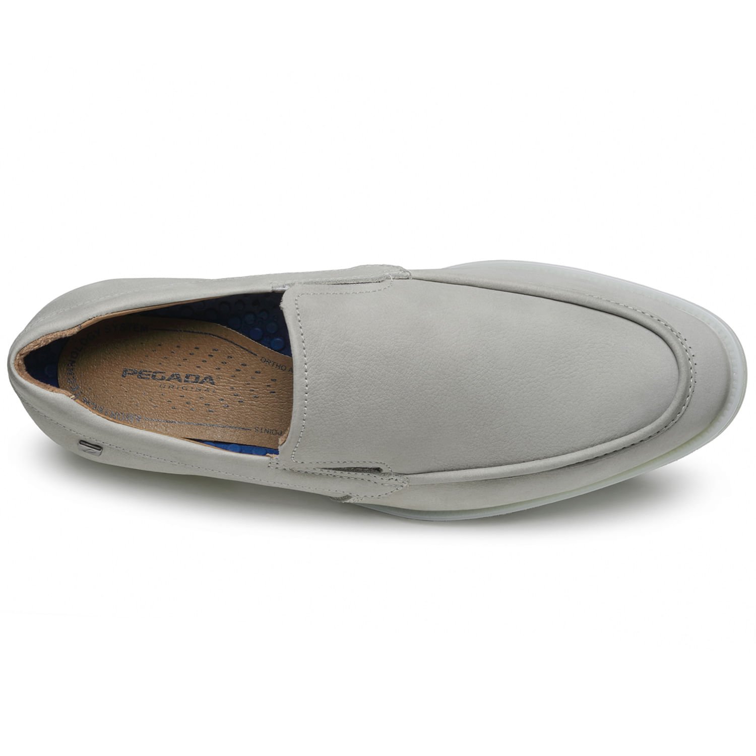 Sapato Social Pegada Masculino em Couro Silver 126955-05 Silver 7