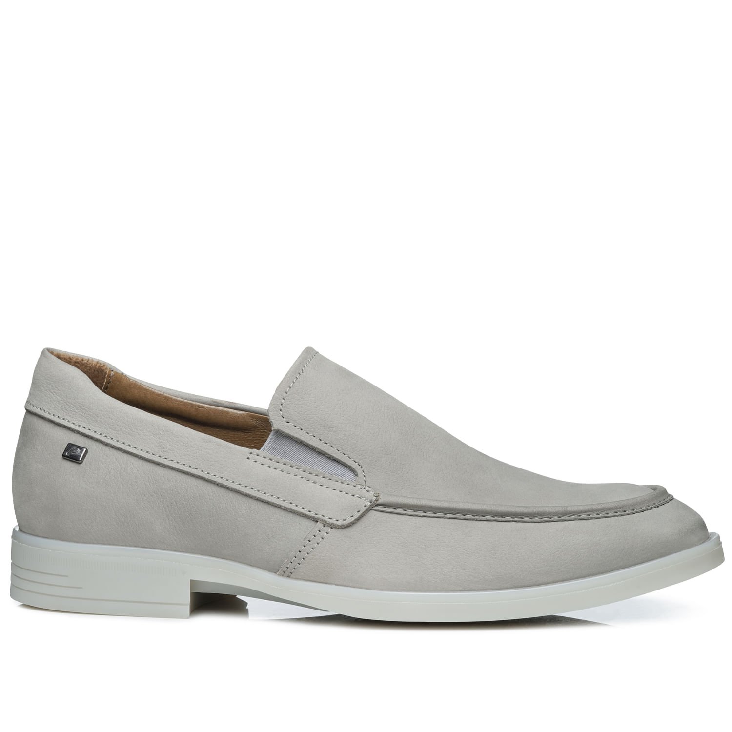 Sapato Social Pegada Masculino em Couro Silver 126955-05 Silver 1