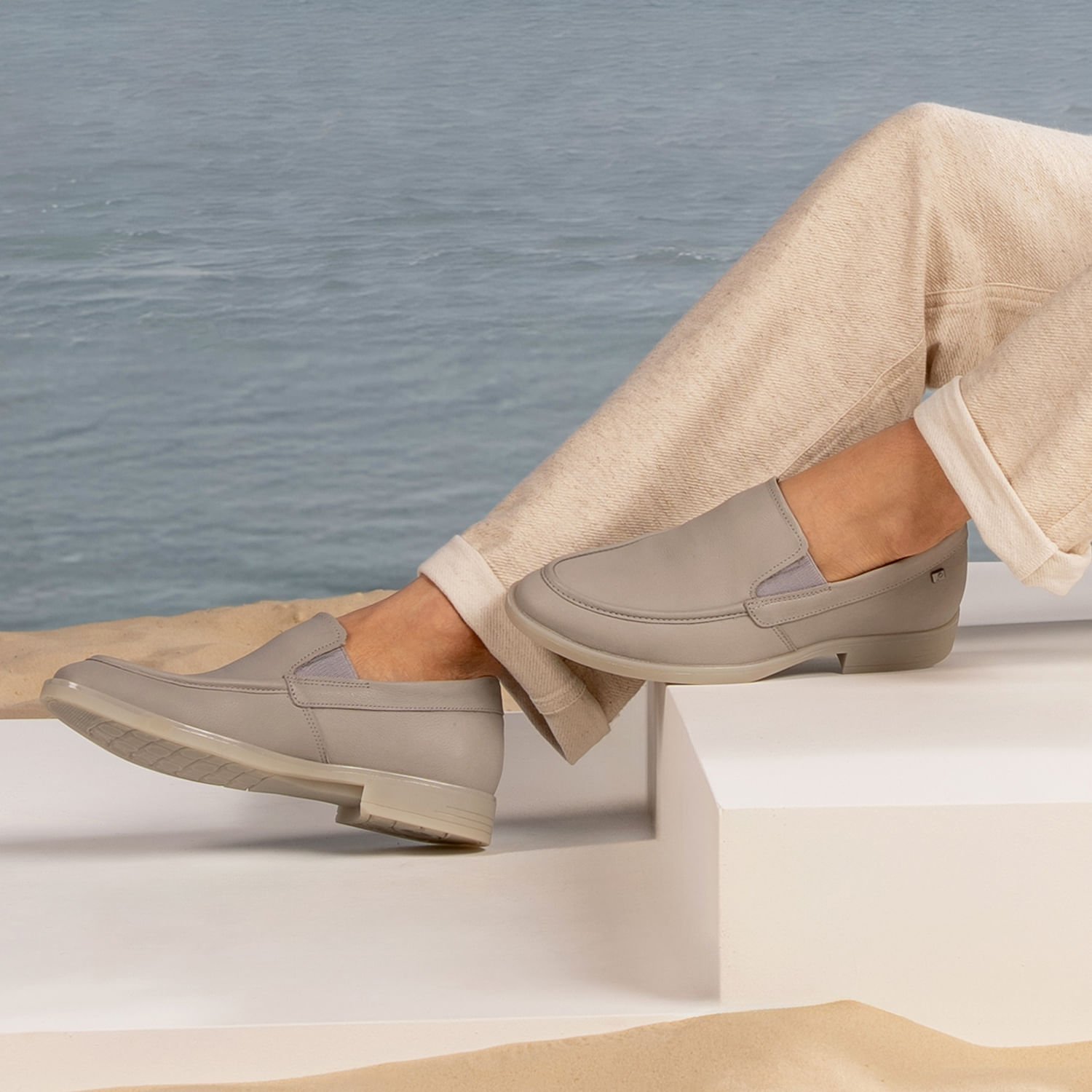 Sapato Social Pegada Masculino em Couro Silver 126955-05 Silver 2