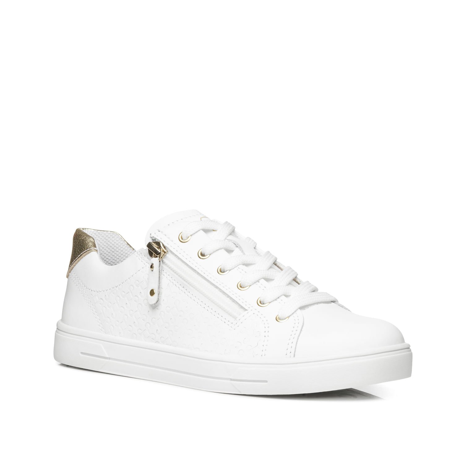 Tênis Pegada Feminino em Couro Branco 211163-01