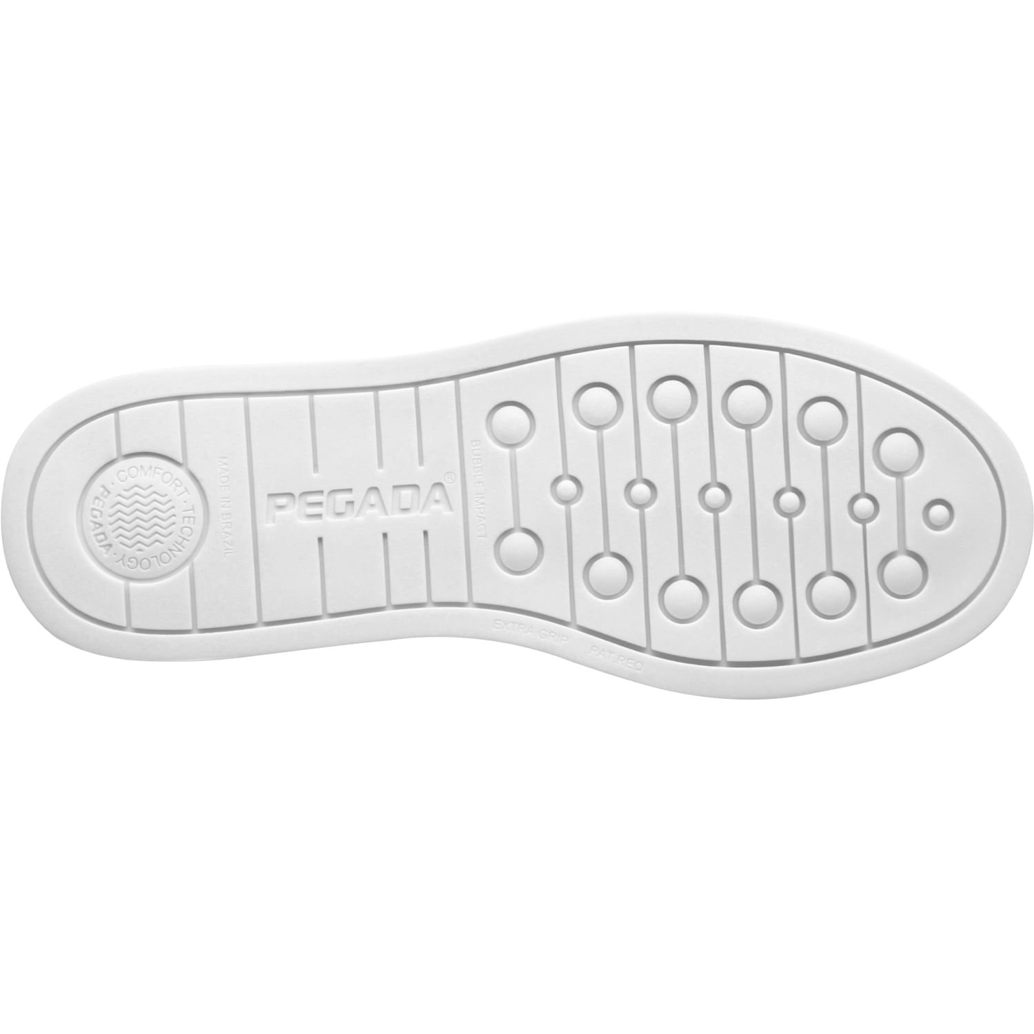 Tênis Pegada Feminino em Couro Branco 211163-01 Branco/Dourado 3