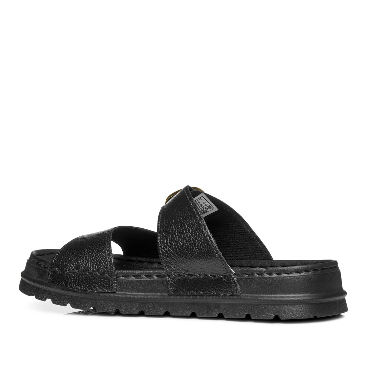 Chinelo Pegada Feminino em Couro Preto 234701-03 Preto 4