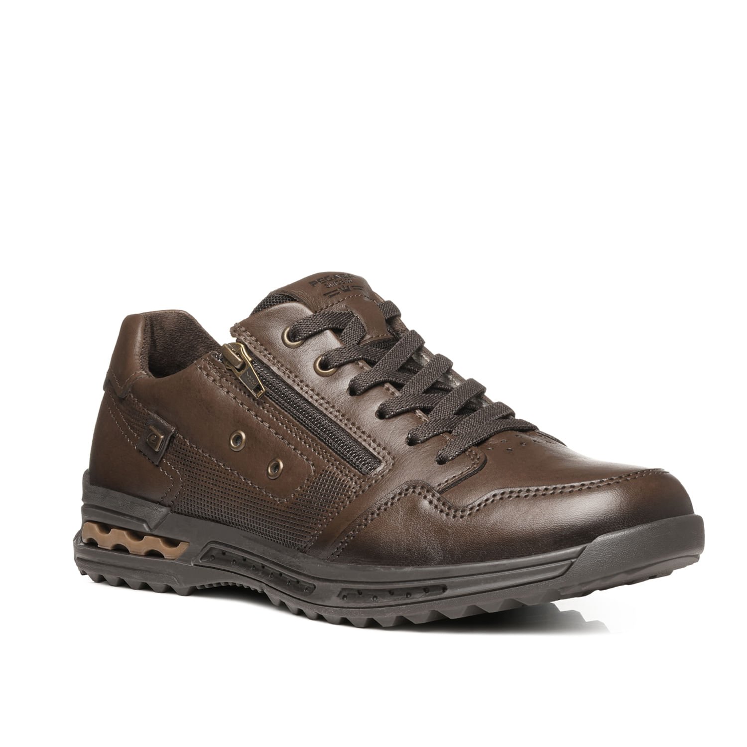 Sapatenis Pegada Masculino em Couro Tabaco 111801-02 Marrom 2