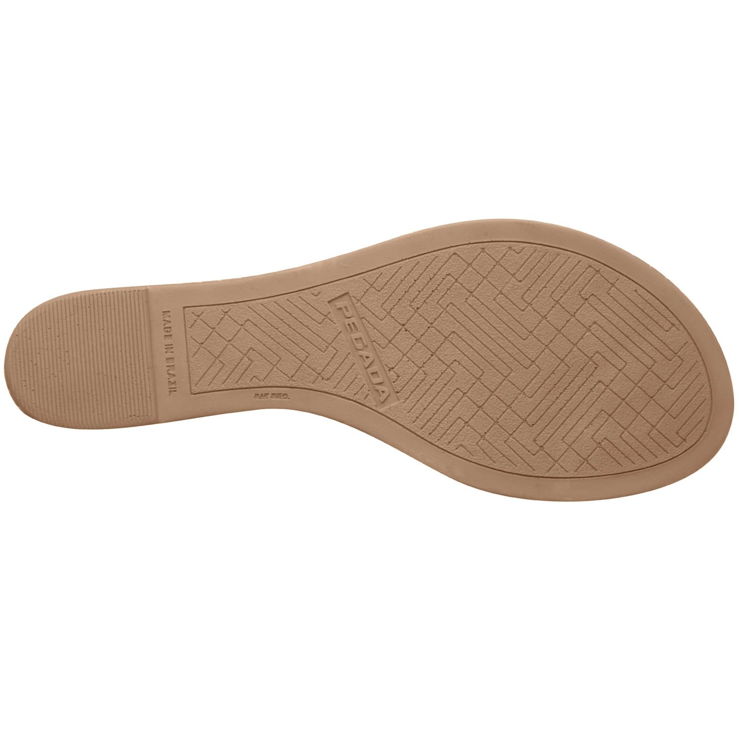 Sandalia Pegada Feminino em Couro Off White 233952-02 Bege 5