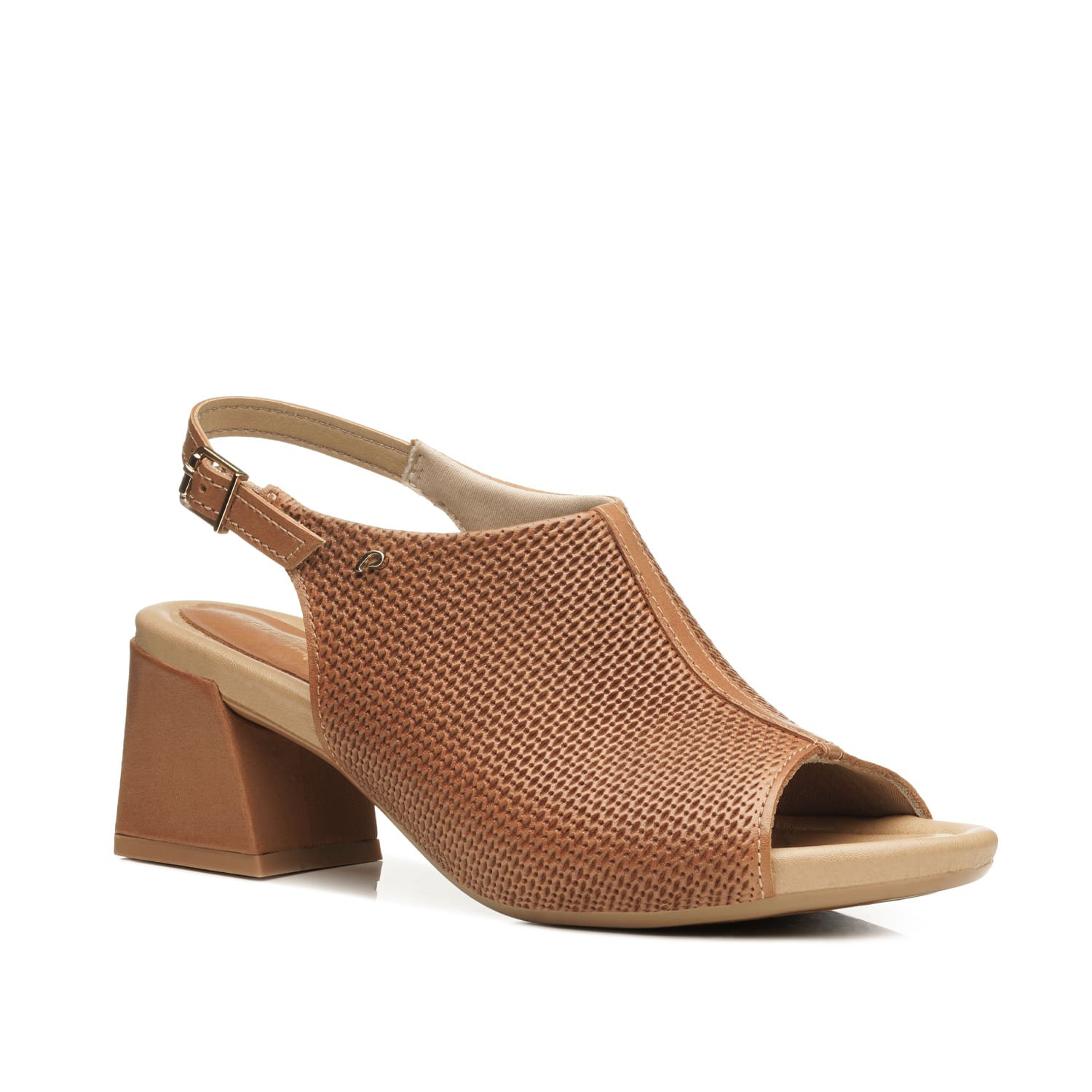 Sandalia Pegada Feminino em Couro Camel 234305-02 Marrom 3