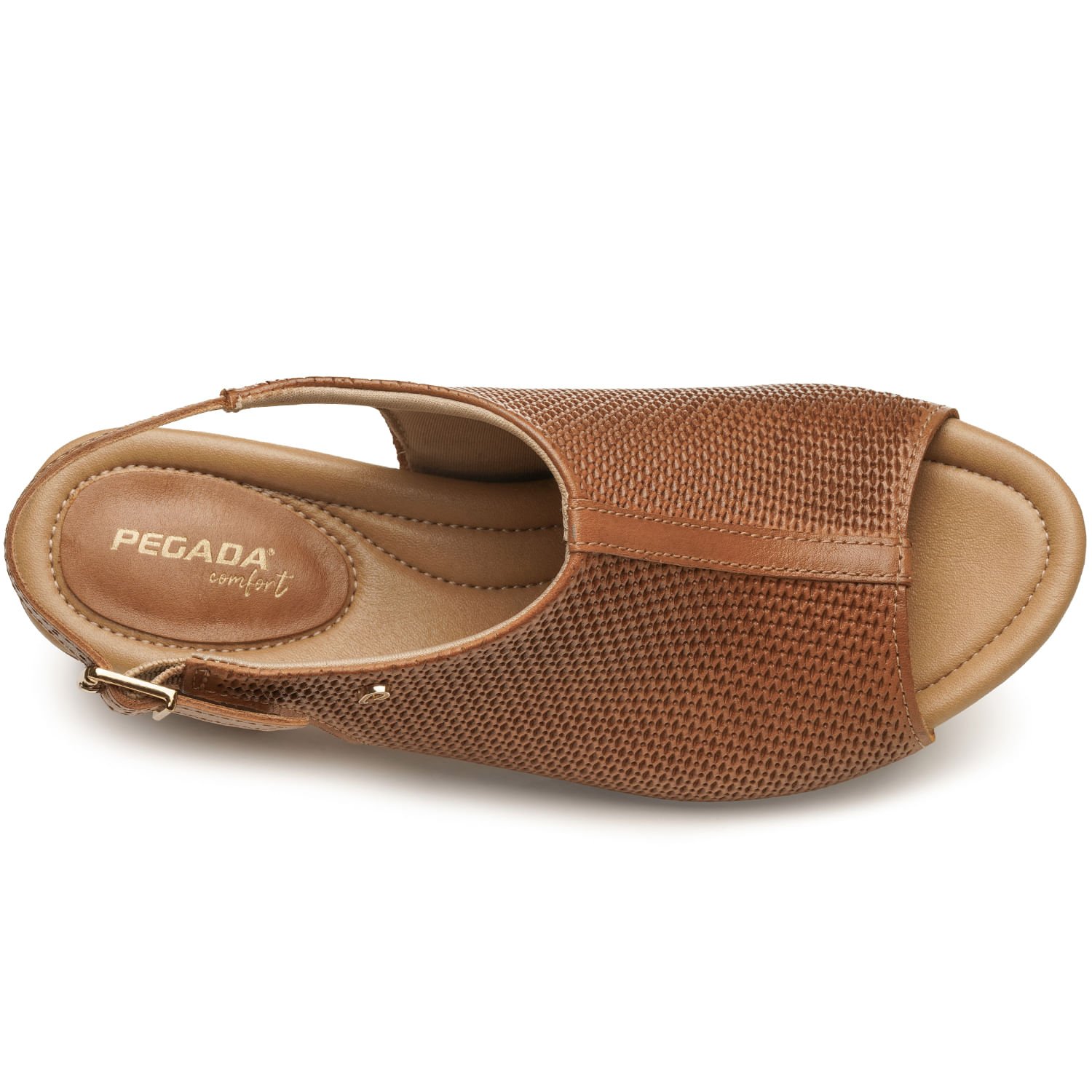Sandalia Pegada Feminino em Couro Camel 234305-02 Marrom 6