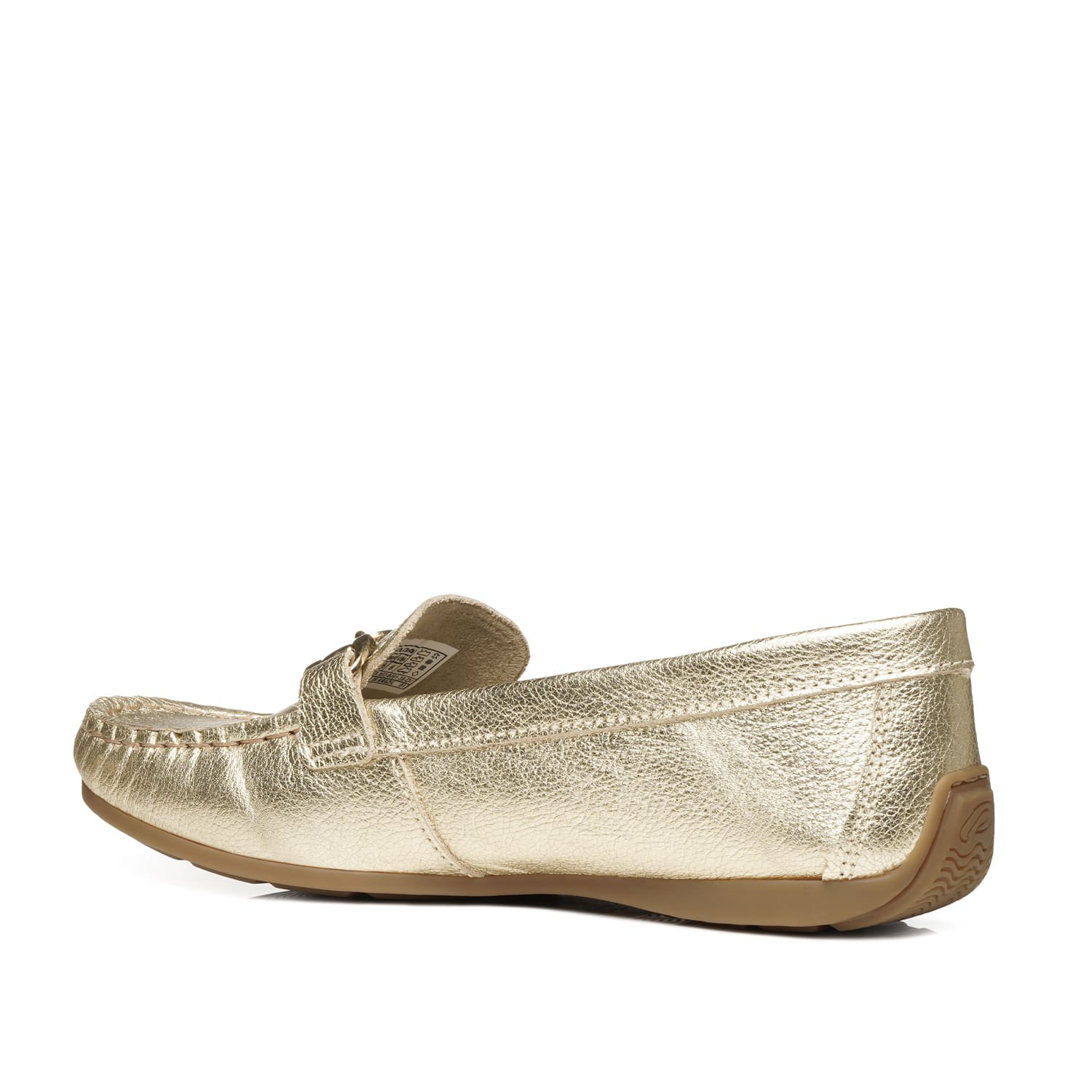 Mocassim Pegada Feminino em Couro Ouro 249007-04 Dourado 4