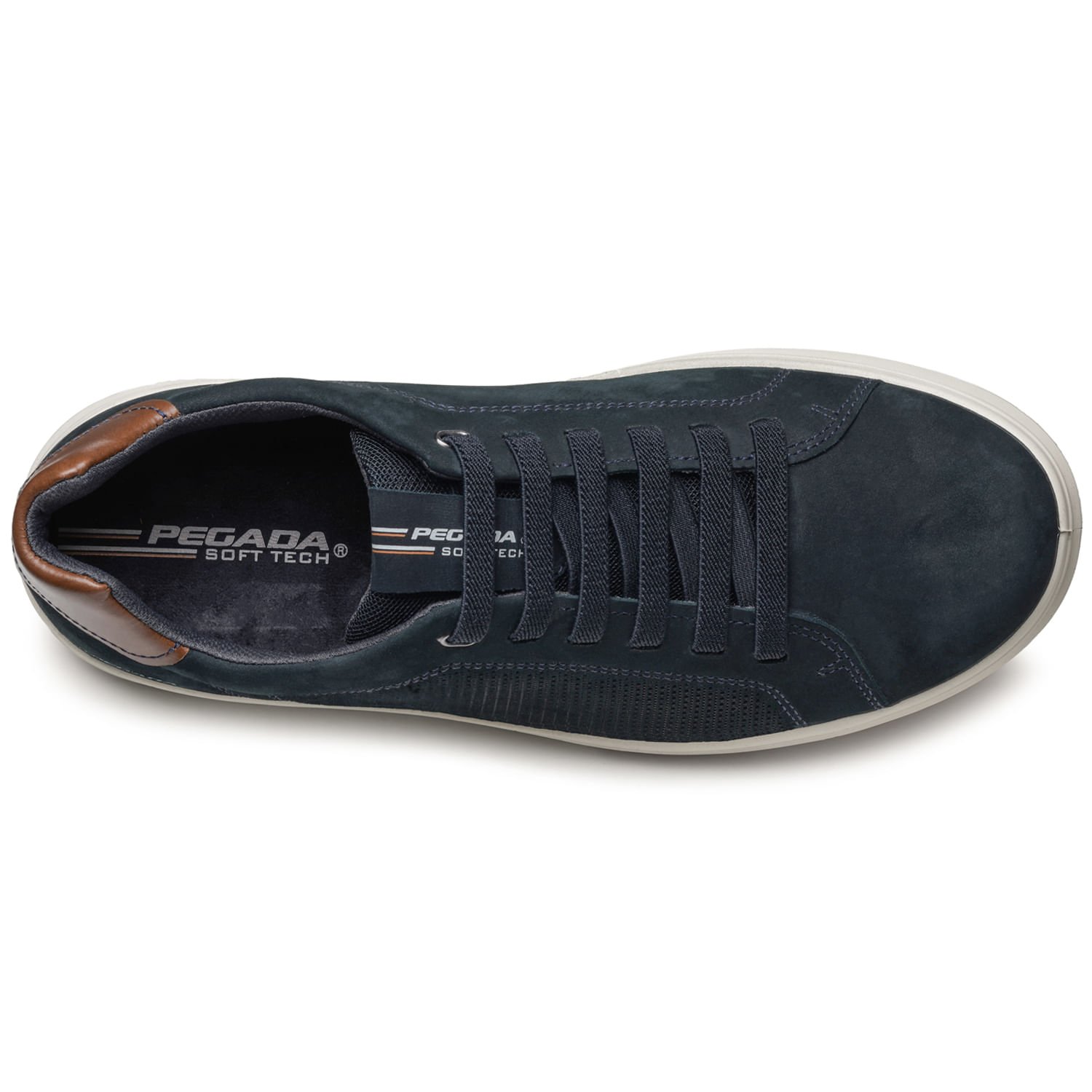 Tenis Casual Pegada Masculino em Couro Marinho 112301-07 Marinho 5