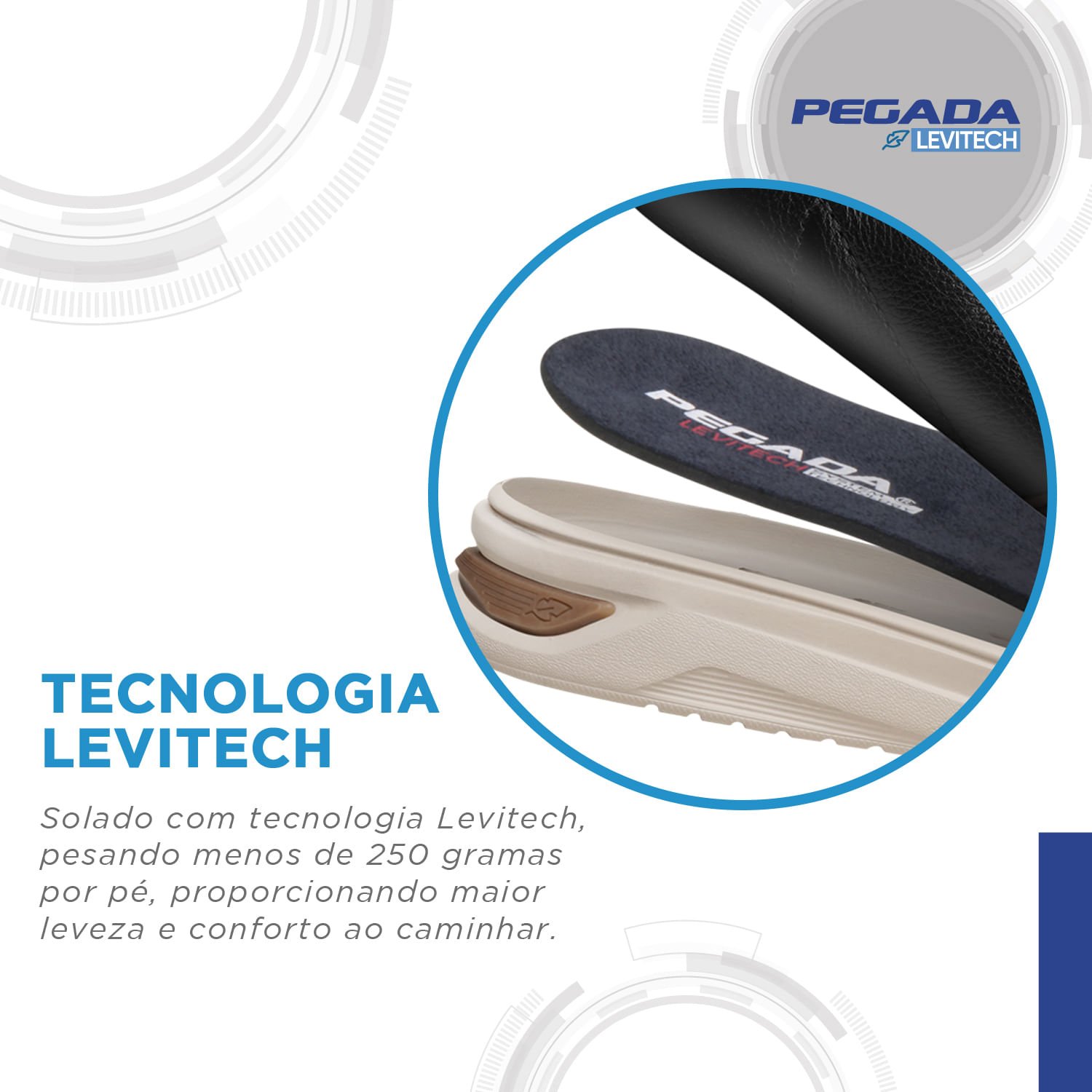 Tenis Casual Pegada Masculino em Couro Areia 112403-07 Areia 4