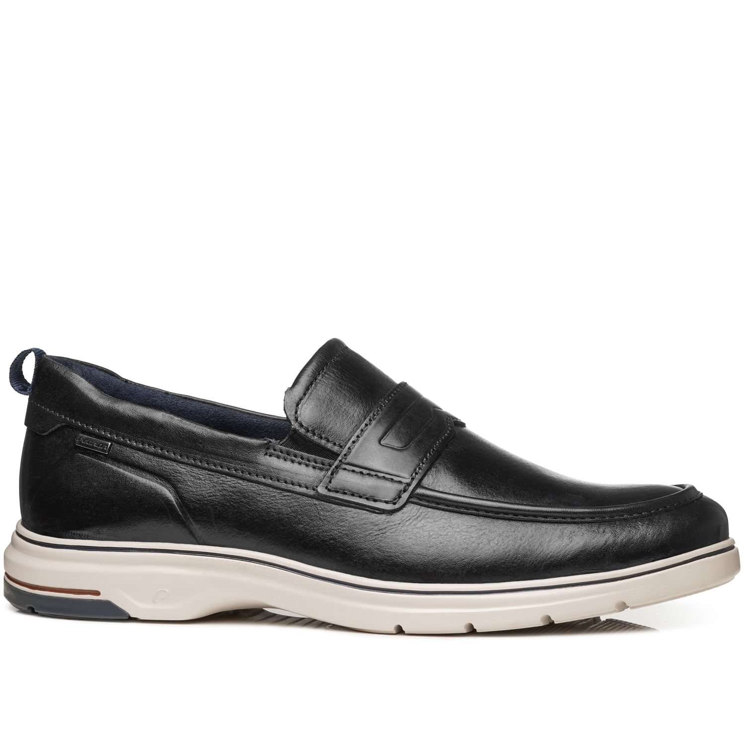 Sapato Casual Pegada Masculino em Couro Preto 127302-01