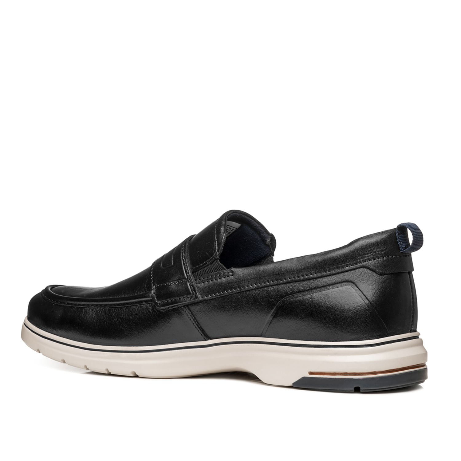 Sapato Casual Pegada Masculino em Couro Preto 127302-01 Preto 4