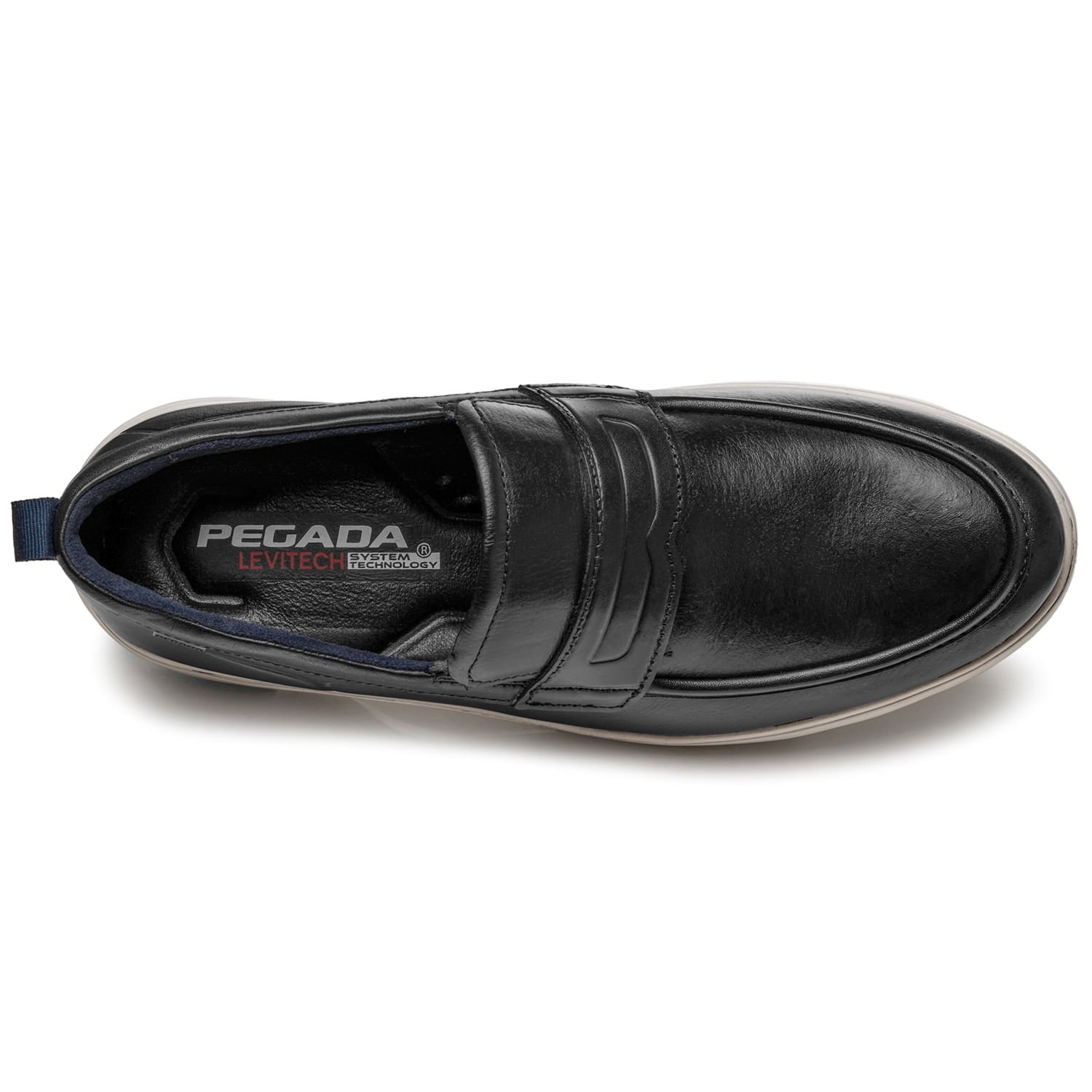 Sapato Casual Pegada Masculino em Couro Preto 127302-01 Preto 7