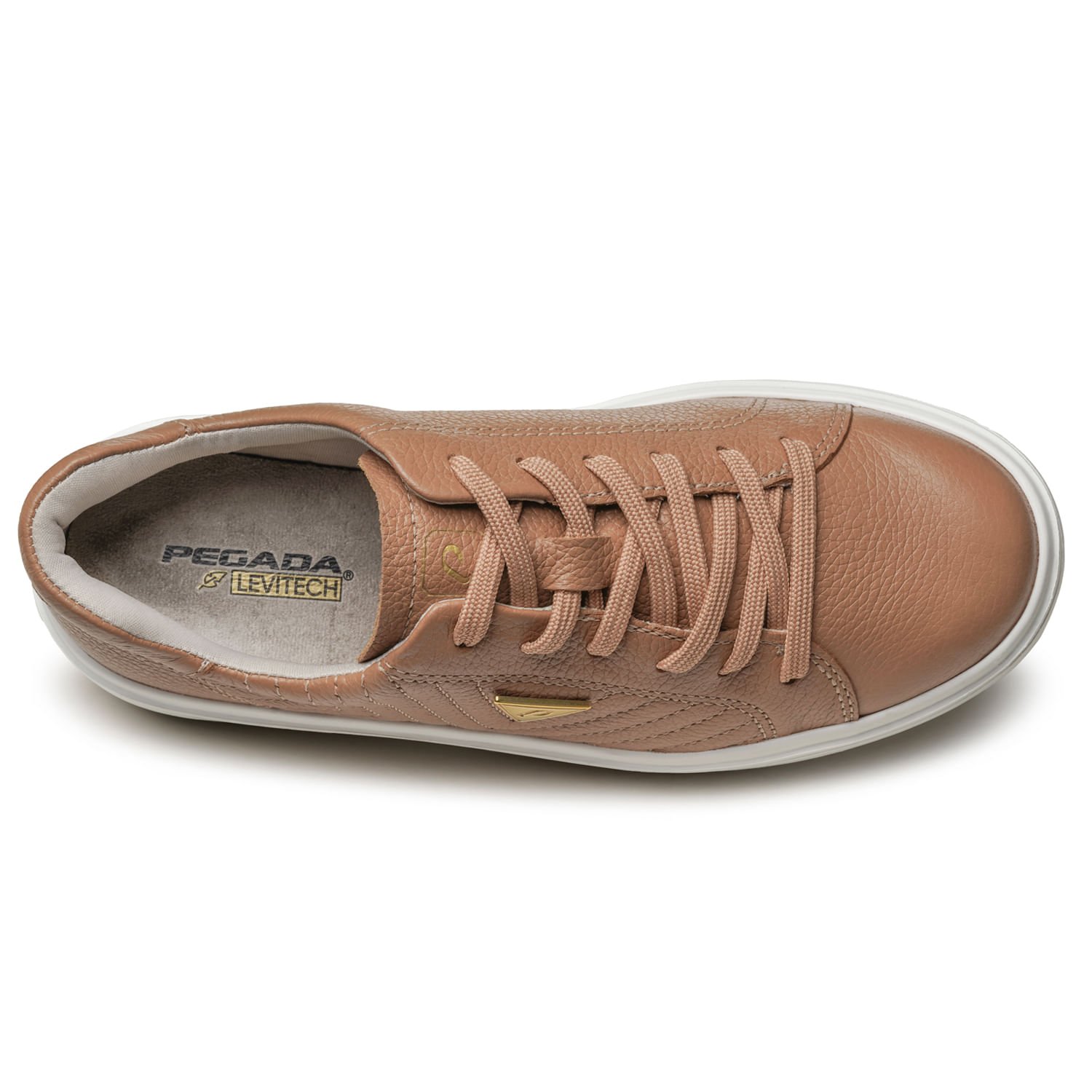 Tênis Pegada Feminino em Couro Caramelo 211220-03 Caramelo 7