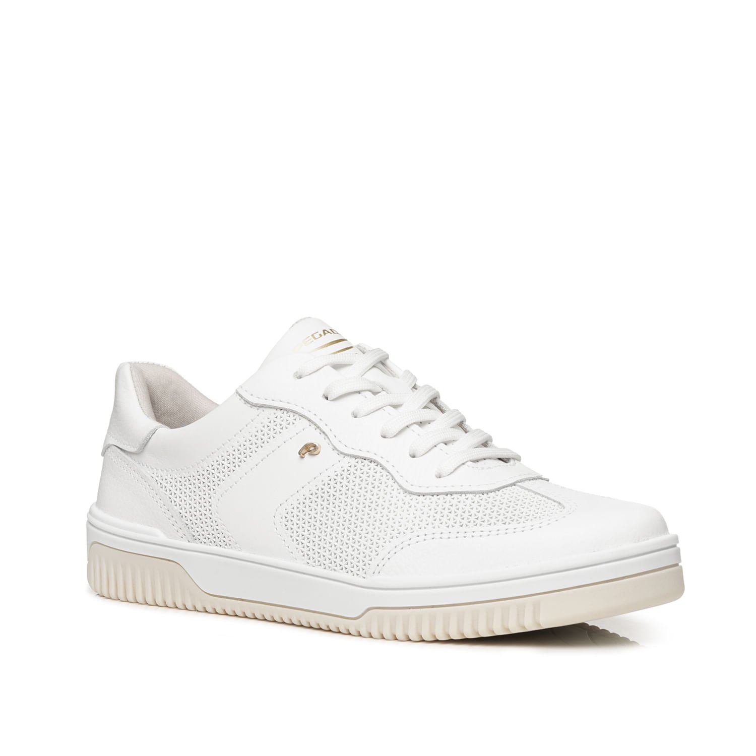 Tênis Pegada Feminino em Couro Branco 211805-01 Branco 2