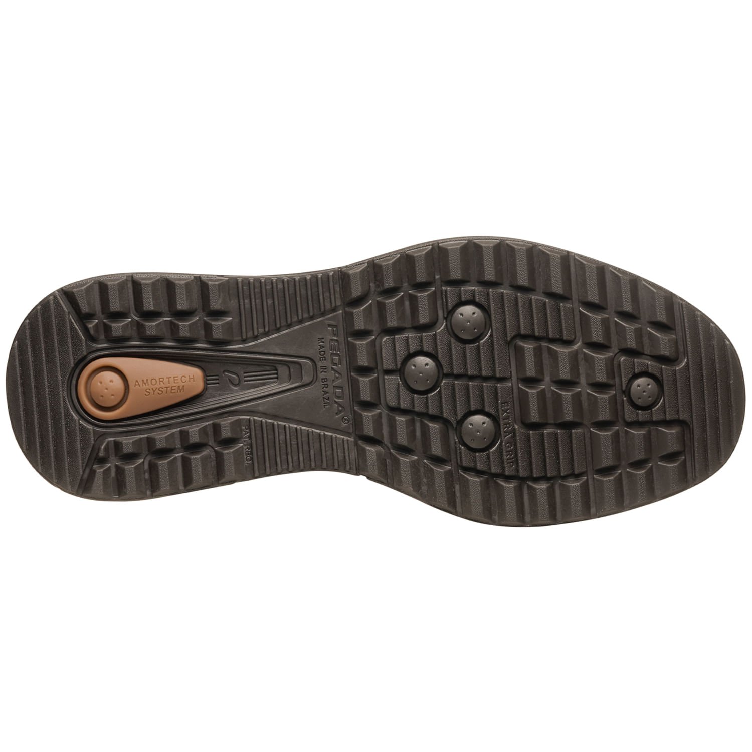 Sapatênis Pegada Masculino Plus Size em Couro Areia 511801-04 Areia 5