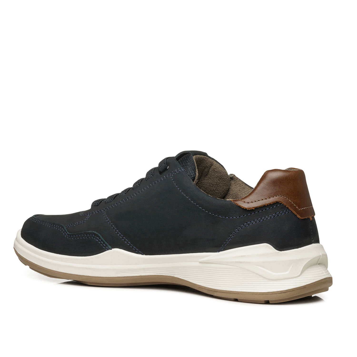 Sapatênis Pegada Masculino em Couro Marinho 110507-08 Marinho 3