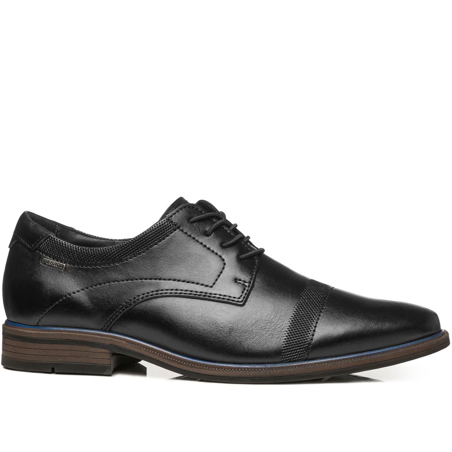 Sapato Social Pegada Masculino em Couro Preto 126311-01