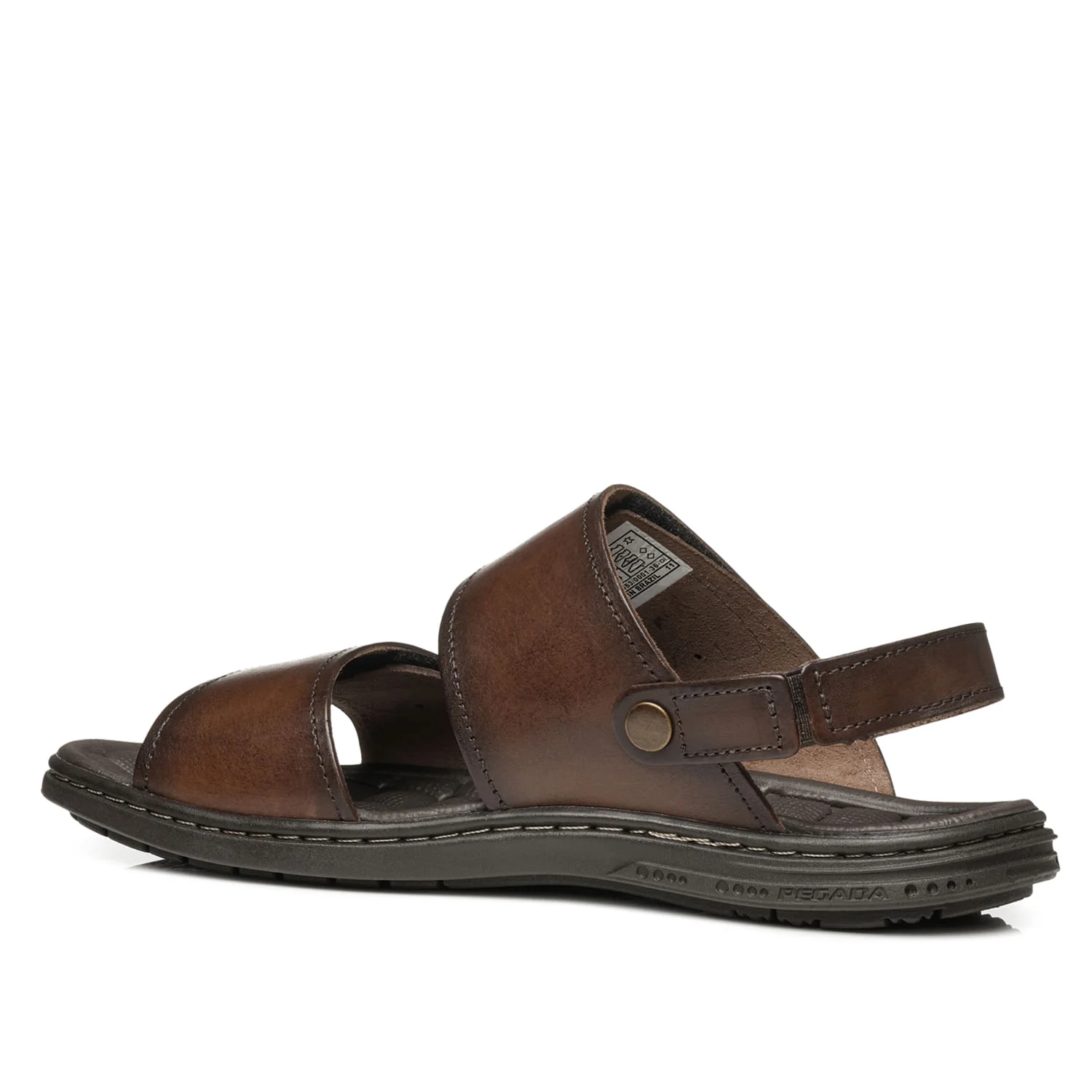 Sandália Pegada Masculino em Couro Pinhão 131288-01 Pinhão 4