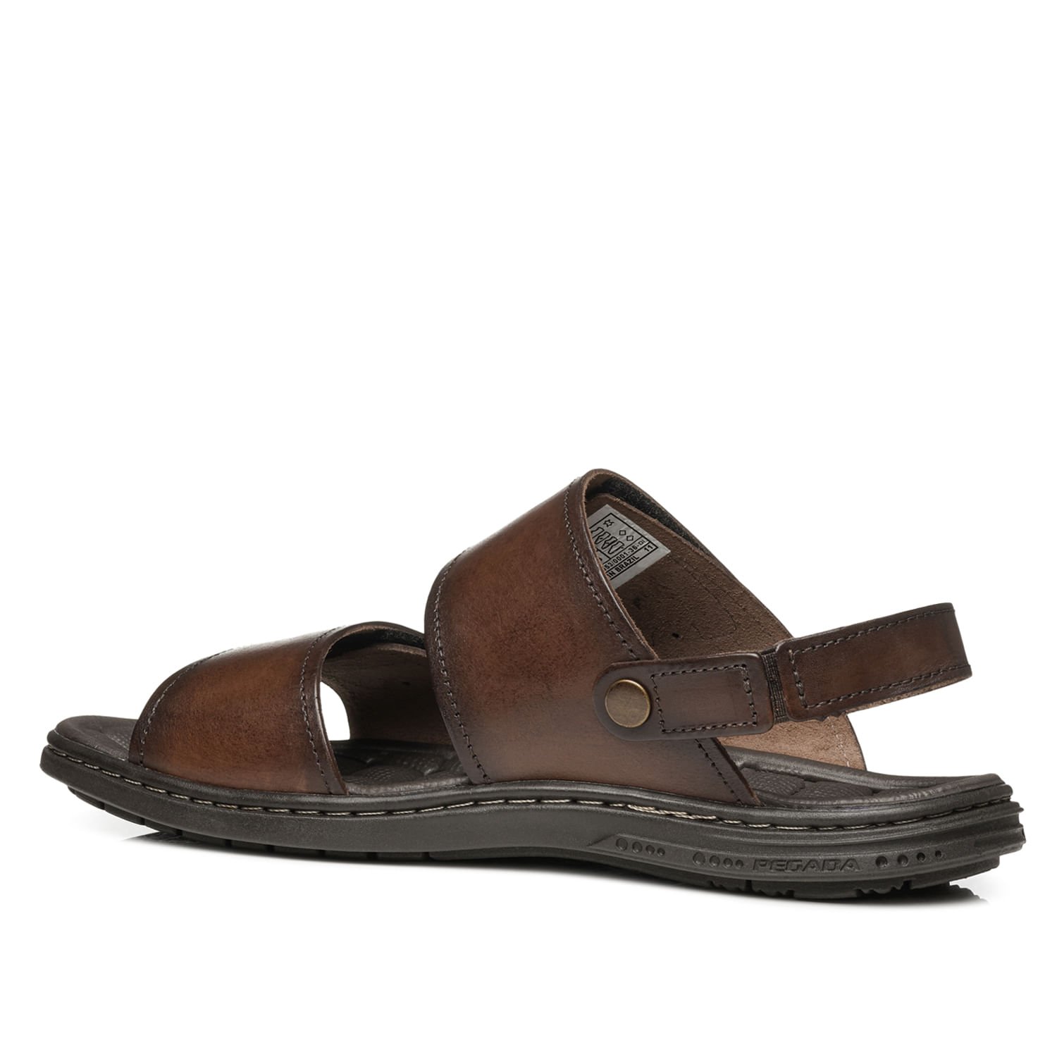 Sandália Pegada Masculino em Couro Pinhão 131288-01 Pinhão 4