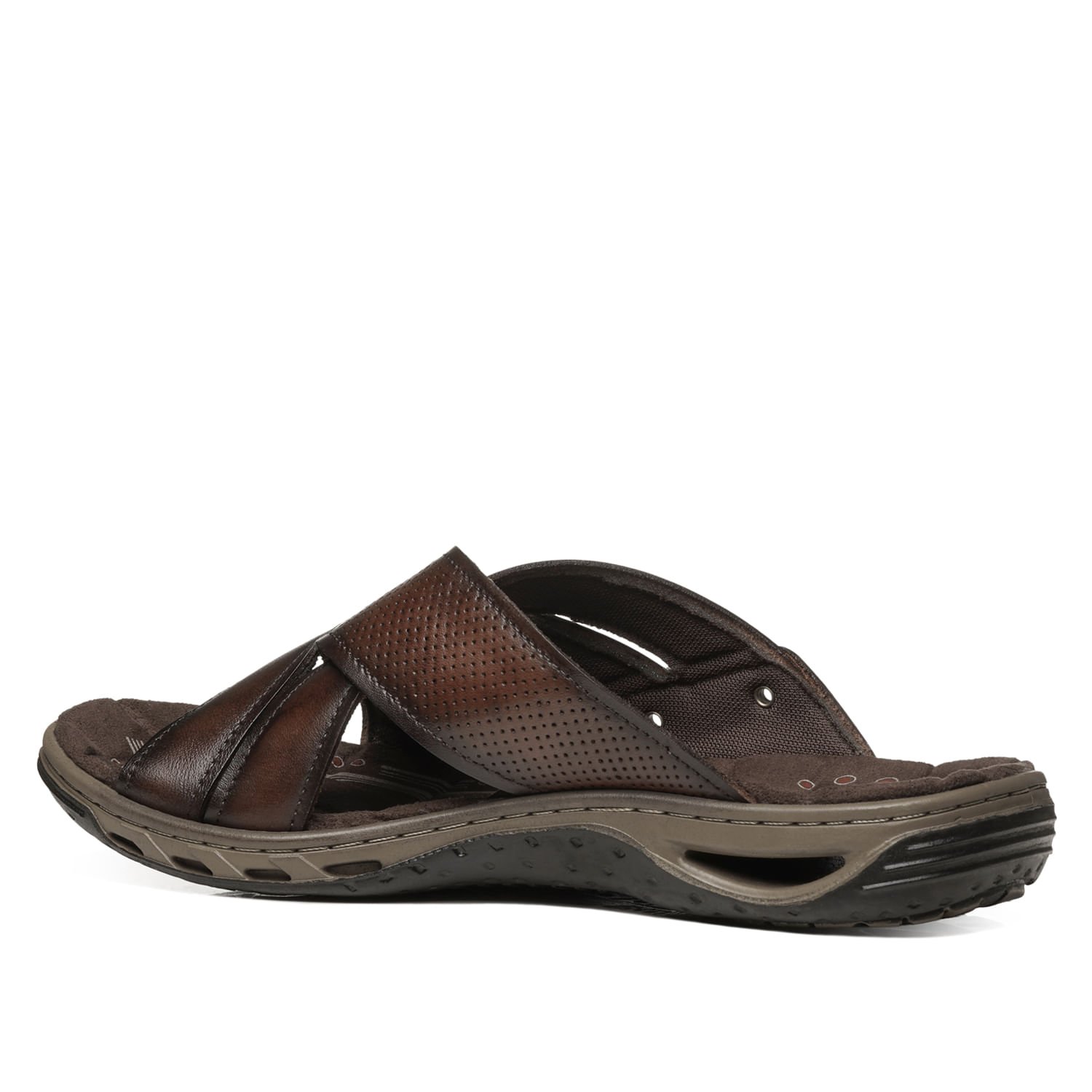 Chinelo Pegada Masculino em Couro Pinhão 131675-01 Pinhão 3